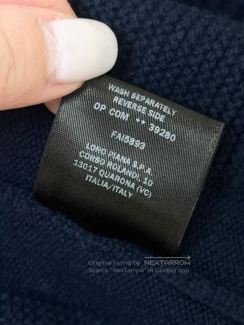 Loro Piana Loro Piana Navy Striped High Neck Cashmere Knit Sweater Size M / US 6-8 / IT 42-44 - 6 Thumbnail