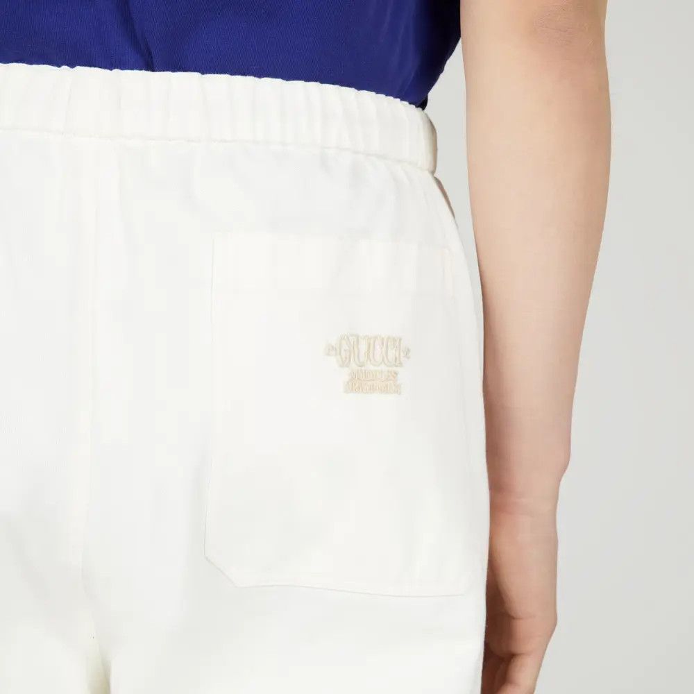 Gucci o1mt1gz0525 Cotton Drill Pant With Embroidery in White Size US 28 / EU 44 - 3 Thumbnail