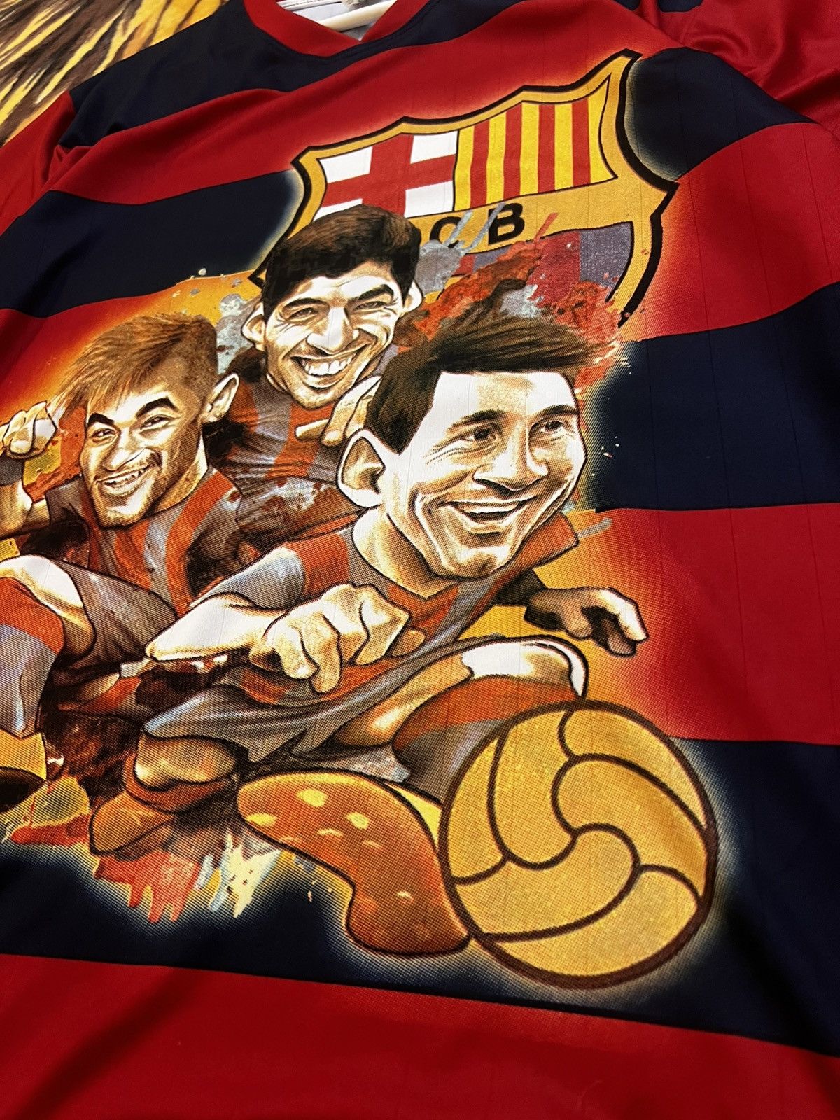 Other Prime Barcelona Messi Neymar Suarez Shirt Size US L / EU 52-54 / 3 - 3 Thumbnail