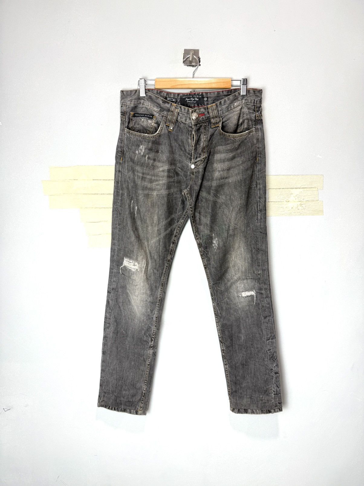 Philipp Plein Vintage Philipp Plein Metal Skul Denim Pants If Six Was Nine Size US 33 - 2 Thumbnail