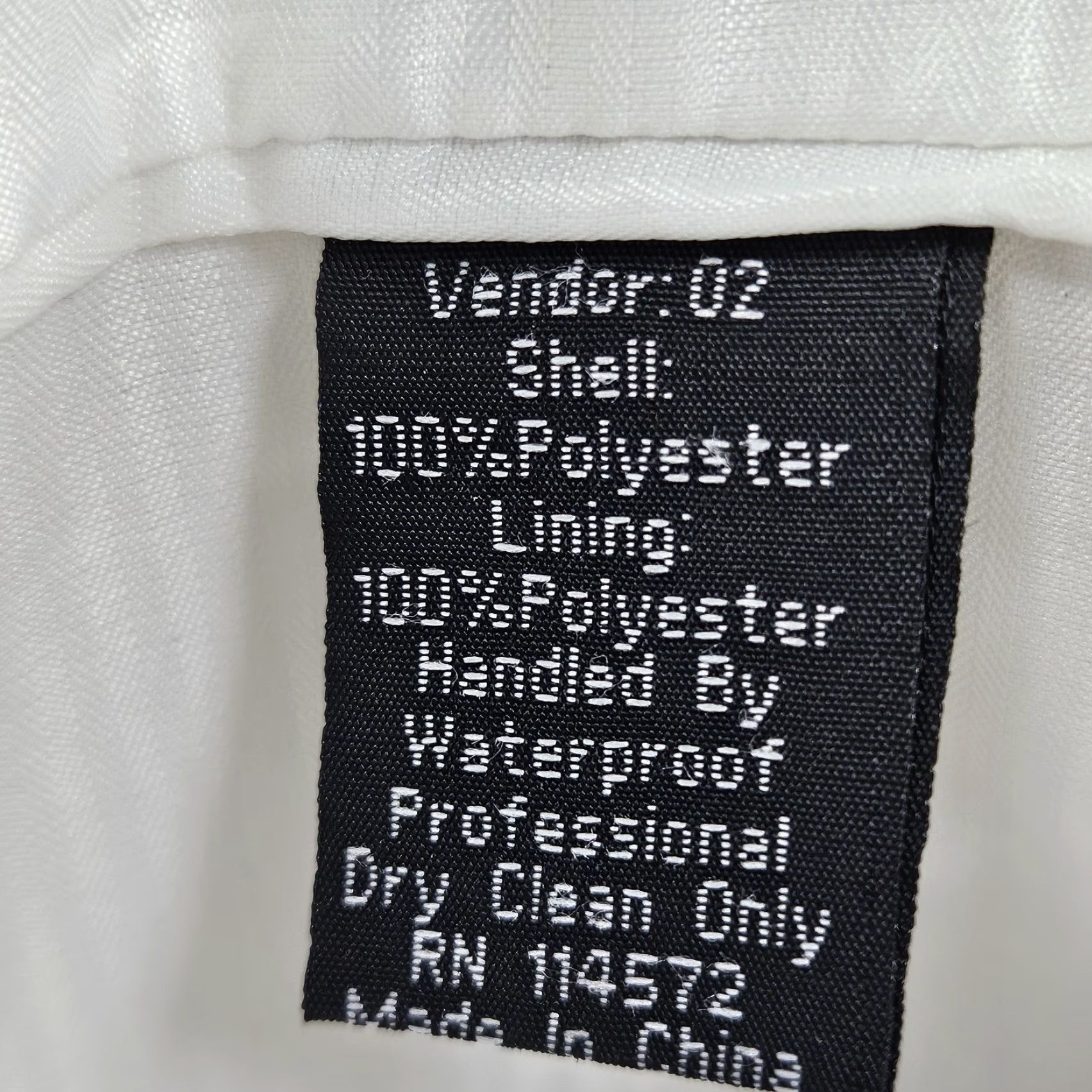 Vintage Lucci Collezione Ivory White 3 Gold Button Ventless Notch Blazer Sport Coat 50L Size 50R - 5 Thumbnail