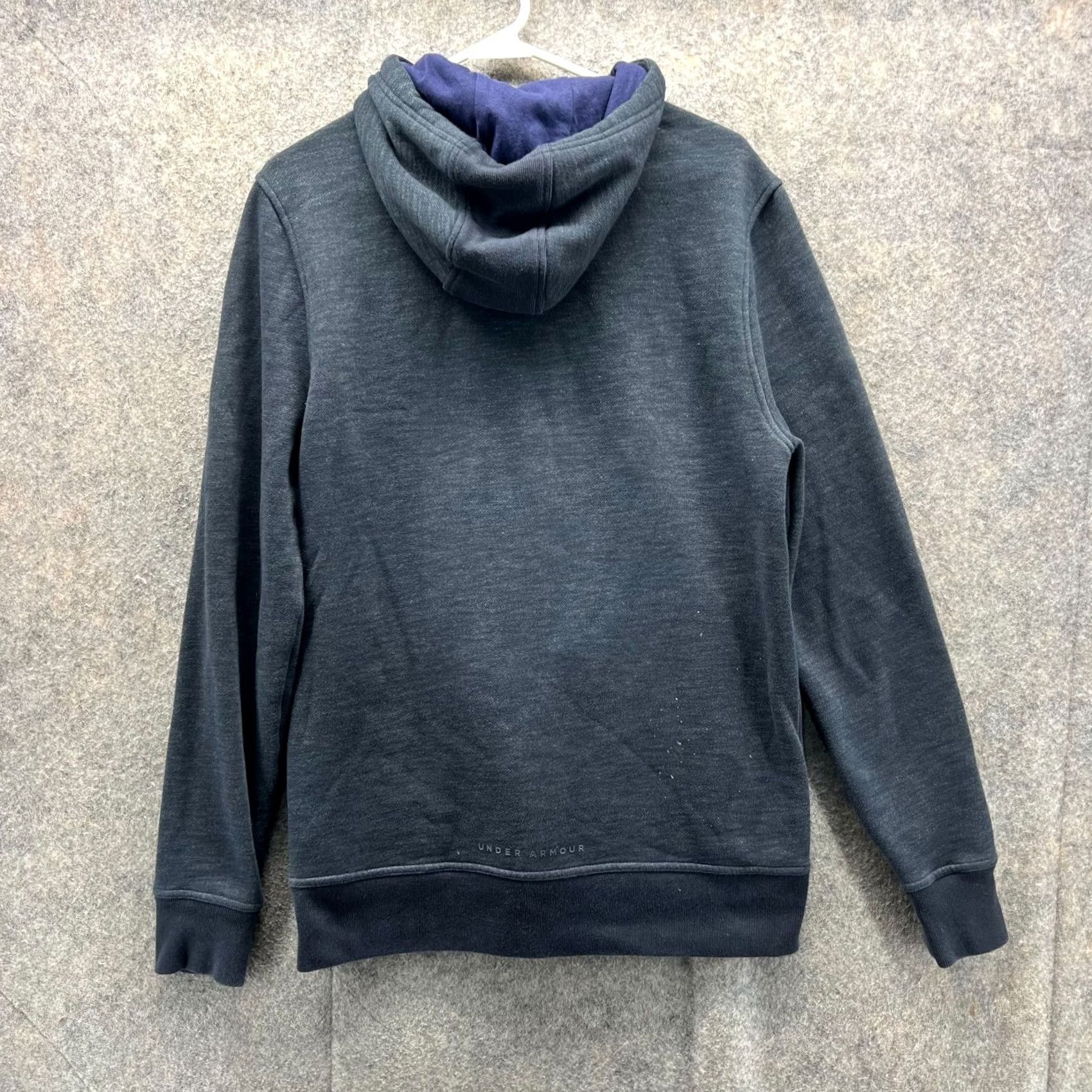 Under Armour VINTAGE Under Armour Sweater Mens Medium Heather Gray Full Zip Hoodie Pullover Jacket Size US M / EU 48-50 / 2 - 2 Thumbnail