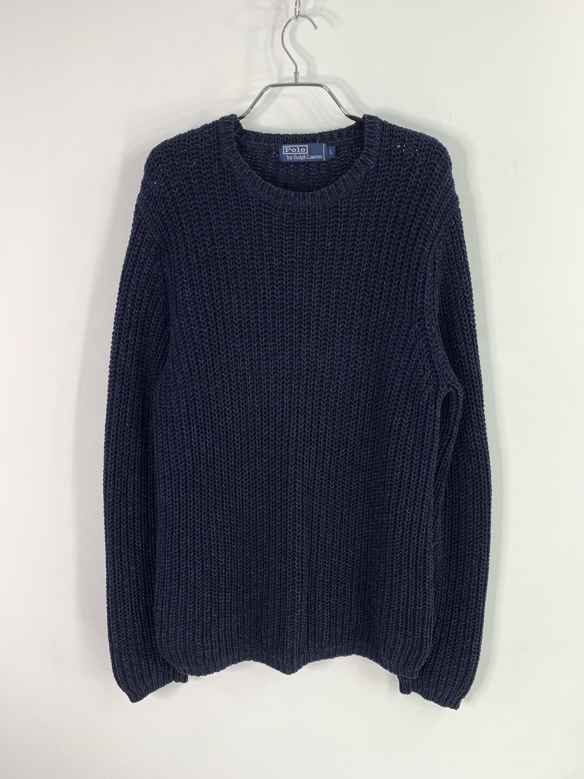 Polo Ralph Lauren × Ralph Lauren × Vintage vintage Ralph Lauren Knitted Cotton/Linen Sweater L Size Size US L / EU 52-54 / 3 - 5 Thumbnail