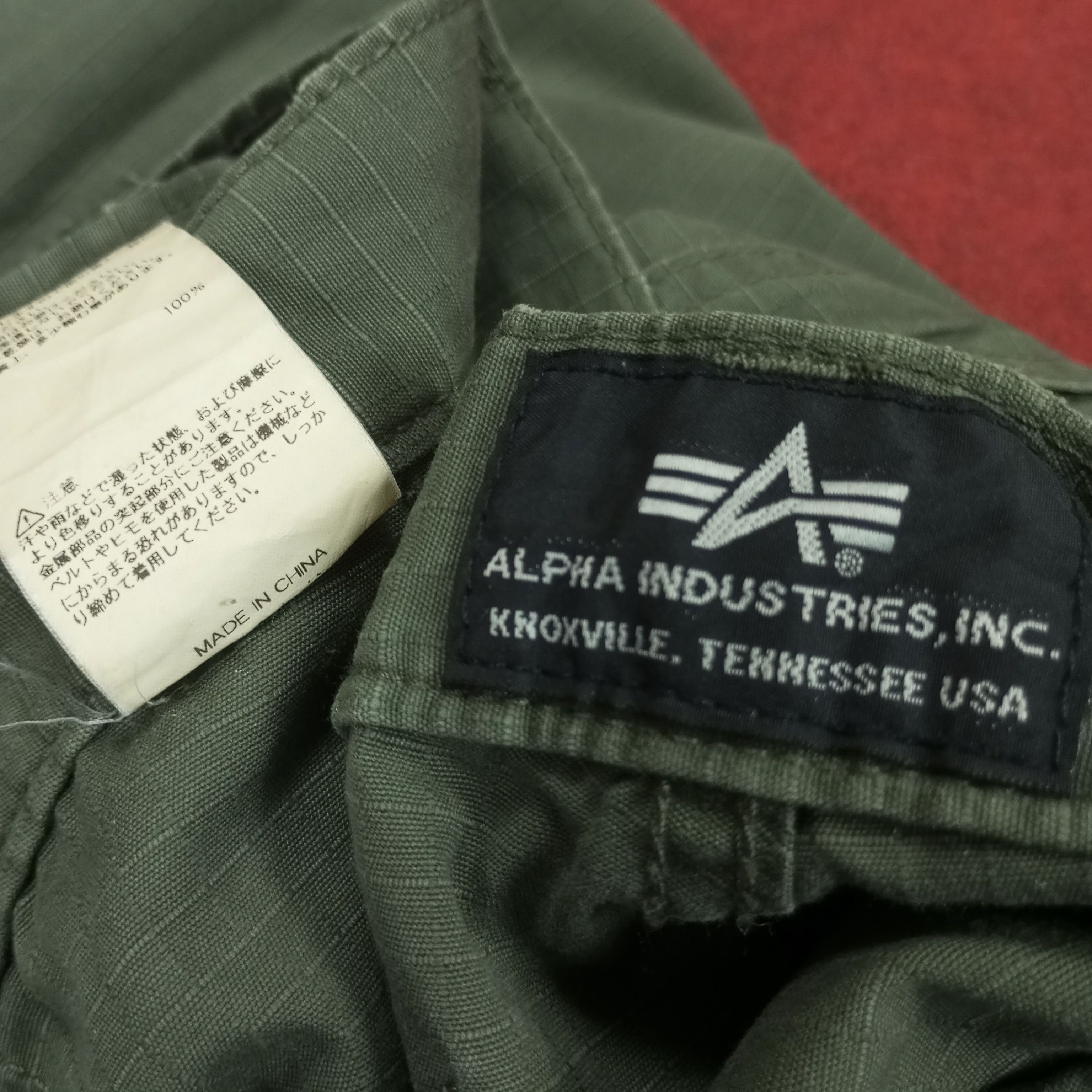 Alpha Industries × Vintage Alpha Industries Cargo Pocket Style Pants Size US 31 - 15 Thumbnail