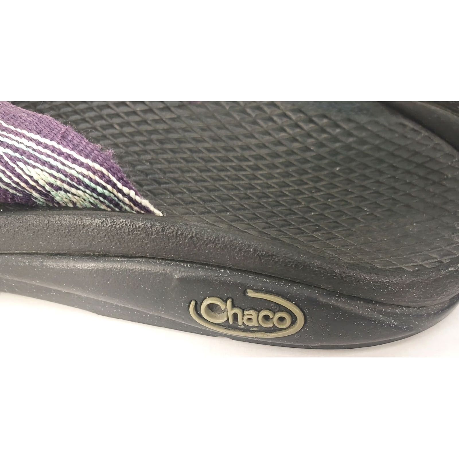 Chaco Chaco Flip Ecotread Sandal Women 6 Purple Teal Geometric Cushy Comfort Summer Shoes Size US 6 / IT 36 - 7 Thumbnail