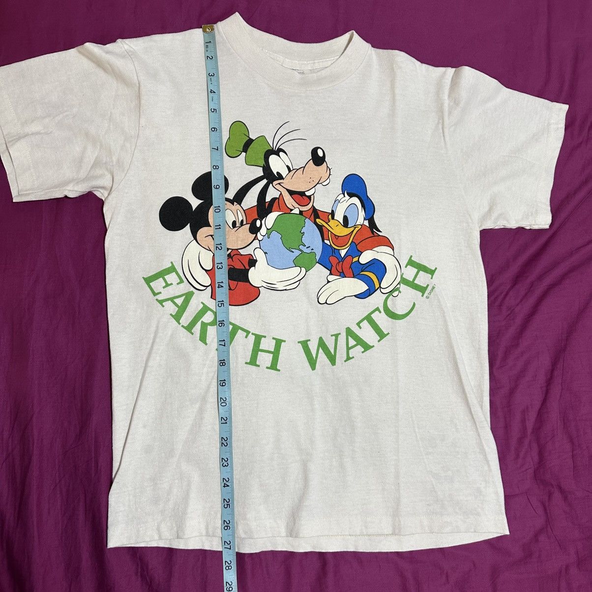 Disney × Vintage Vintage Disney Earth T Shirt M Mickey Goofy Donald Size US M / EU 48-50 / 2 - 5 Thumbnail