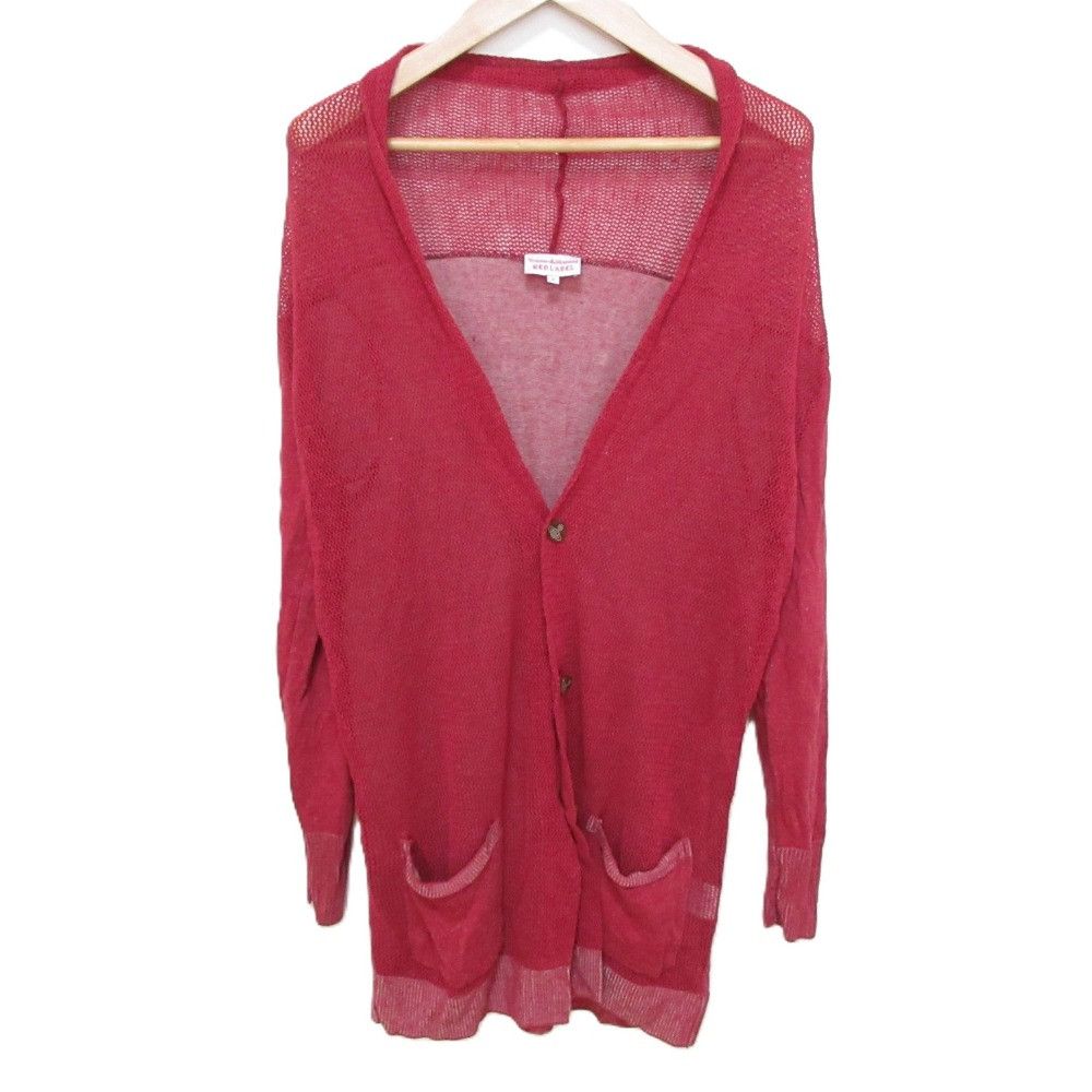 Vivienne Westwood Vivienne Westwood Red Label Linen Blend Long Knit Cardigan Textile Tops DUTY FREE for USA