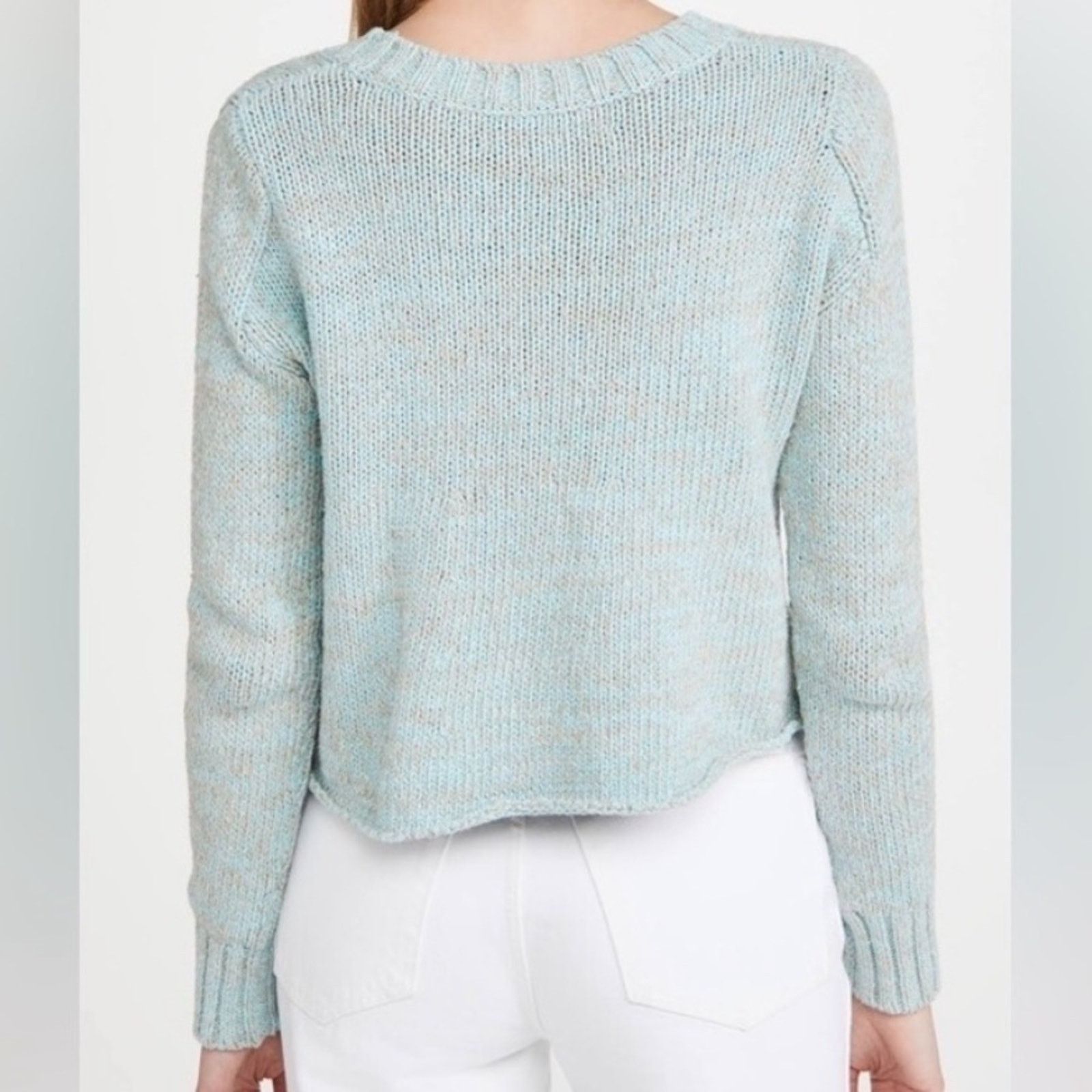 Other Dannijo Cropped Cardigan With Pearl Buttons in Blue Grey Size L / US 10 / IT 46 - 3 Thumbnail