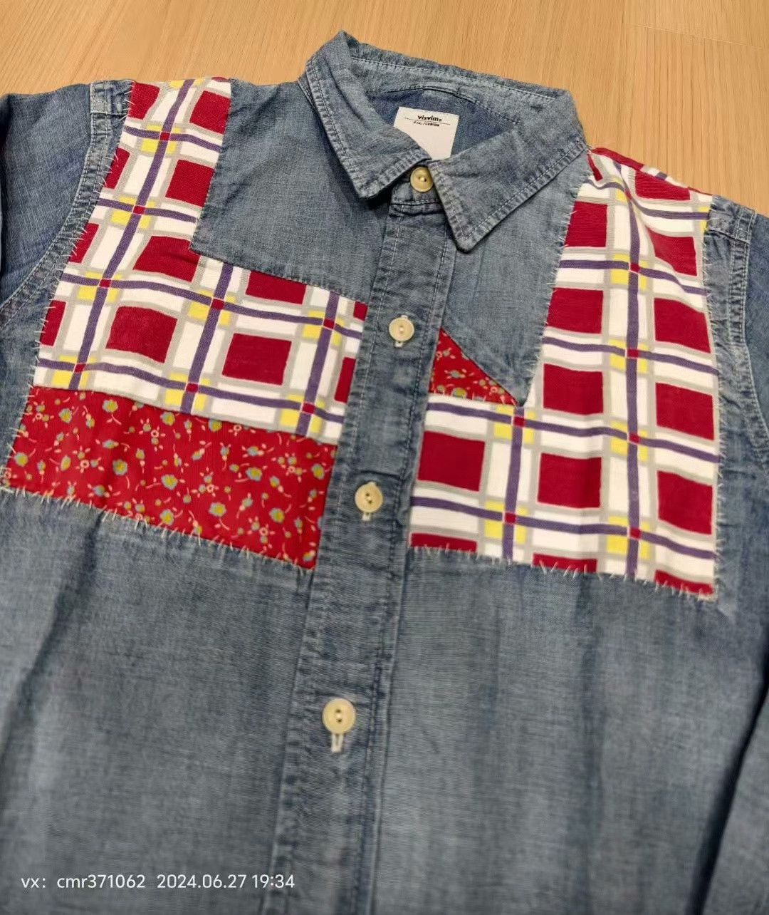 Visvim visvim 16ss Wally Printed Check Shirt Size US M / EU 48-50 / 2 - 2 Thumbnail