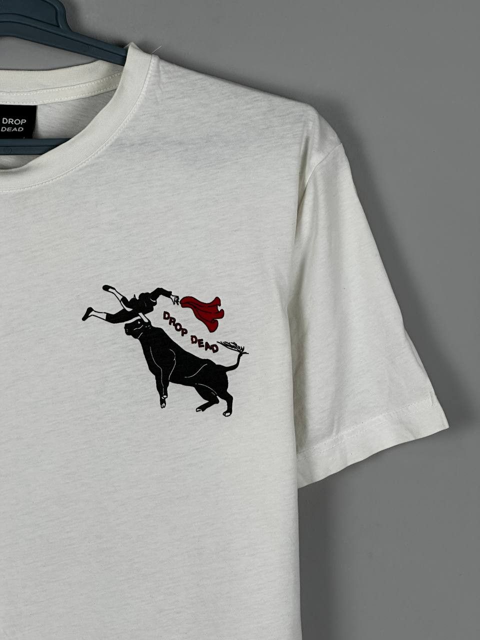 Drop Dead Clothing Drop dead White Steetwear Bull T Shirt Size US L / EU 52-54 / 3 - 4 Thumbnail