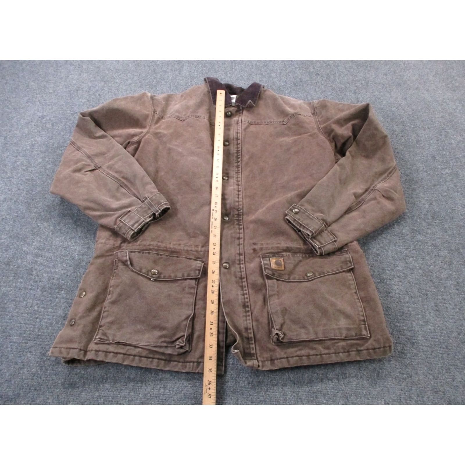 Carhartt Carhartt Jacket Mens XLT Brown Chore Coat Blanket Lined Outdoors Work C52 CHT Size US XL / EU 56 / 4 - 4 Thumbnail