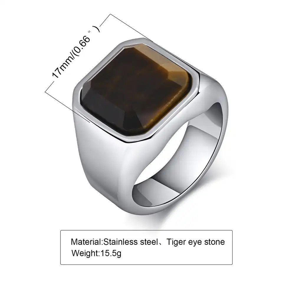 Other Natural Stone Signet Ring Size ONE SIZE - 2 Thumbnail