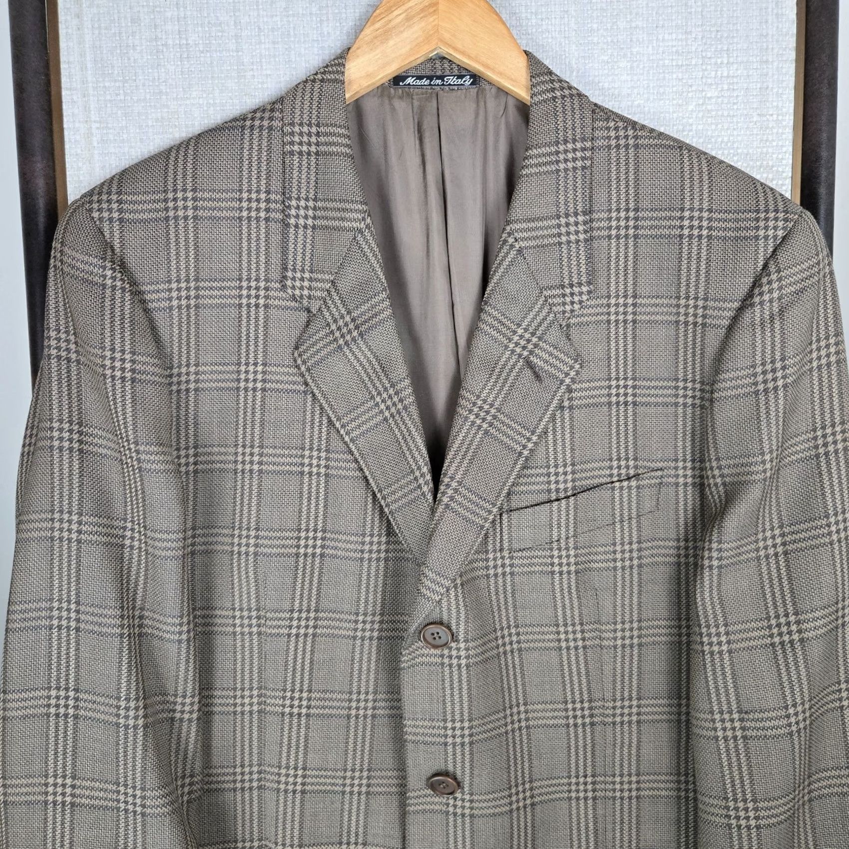 Giorgio Armani Giorgio Armani Le Collezioni Jacket Coat Three-Button Notch Lined Wool/Nylon Brown 40 Mens Regular Size Jacket/Coat Size US XXS / EU 40 - 3 Thumbnail