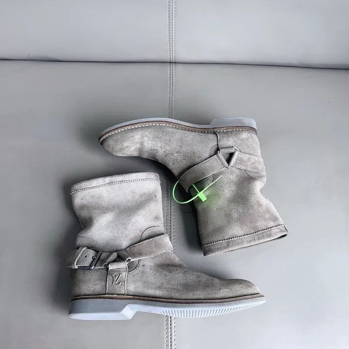 Louis Vuitton Louis Vuitton Beige Suede High-Top Boot -2508 Size US 8 / IT 38 - 5 Thumbnail