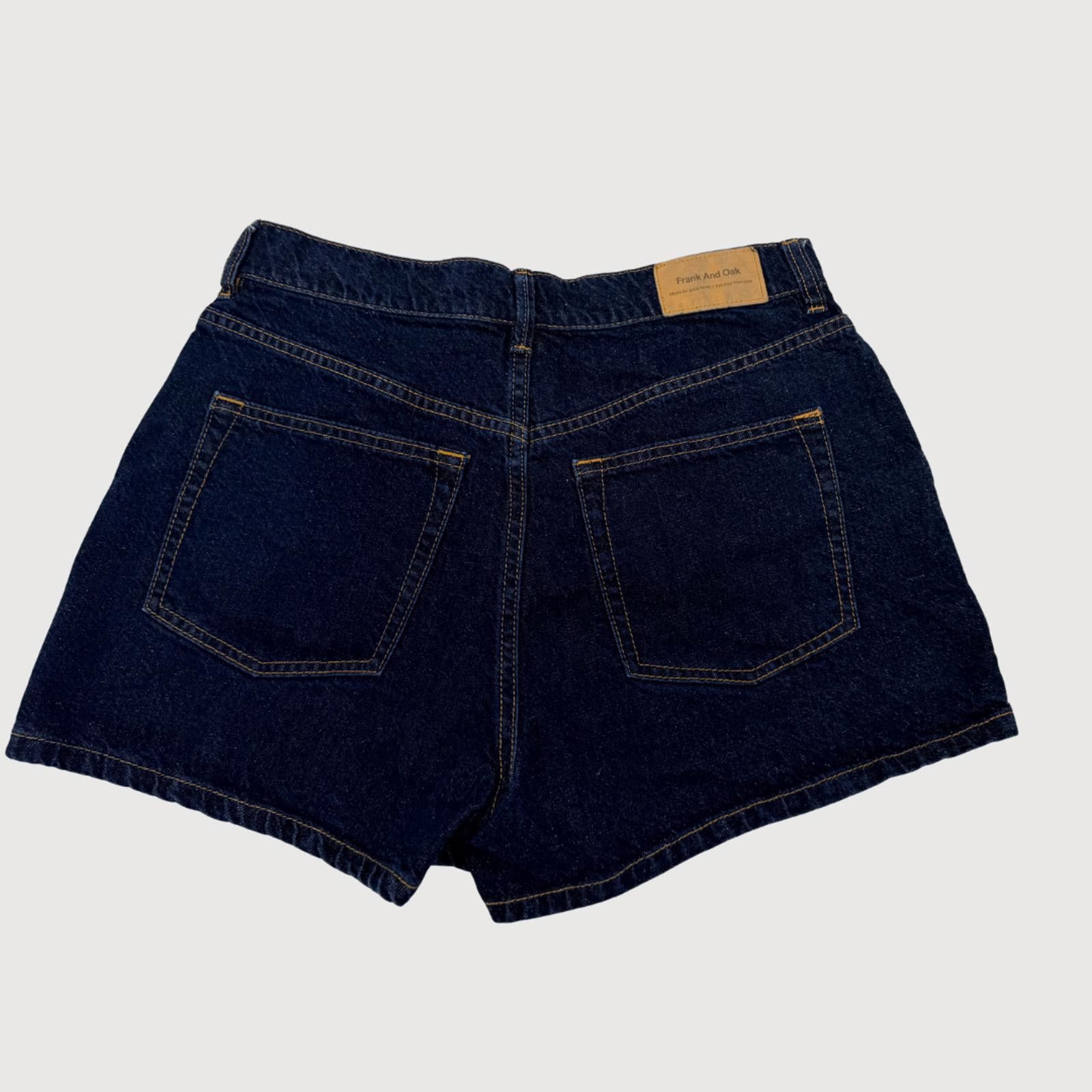 Frank And Oak Frank And Oak Relaxed Dark Wash Shorts 27 Size 27" / US 4 / IT 40 - 5 Thumbnail