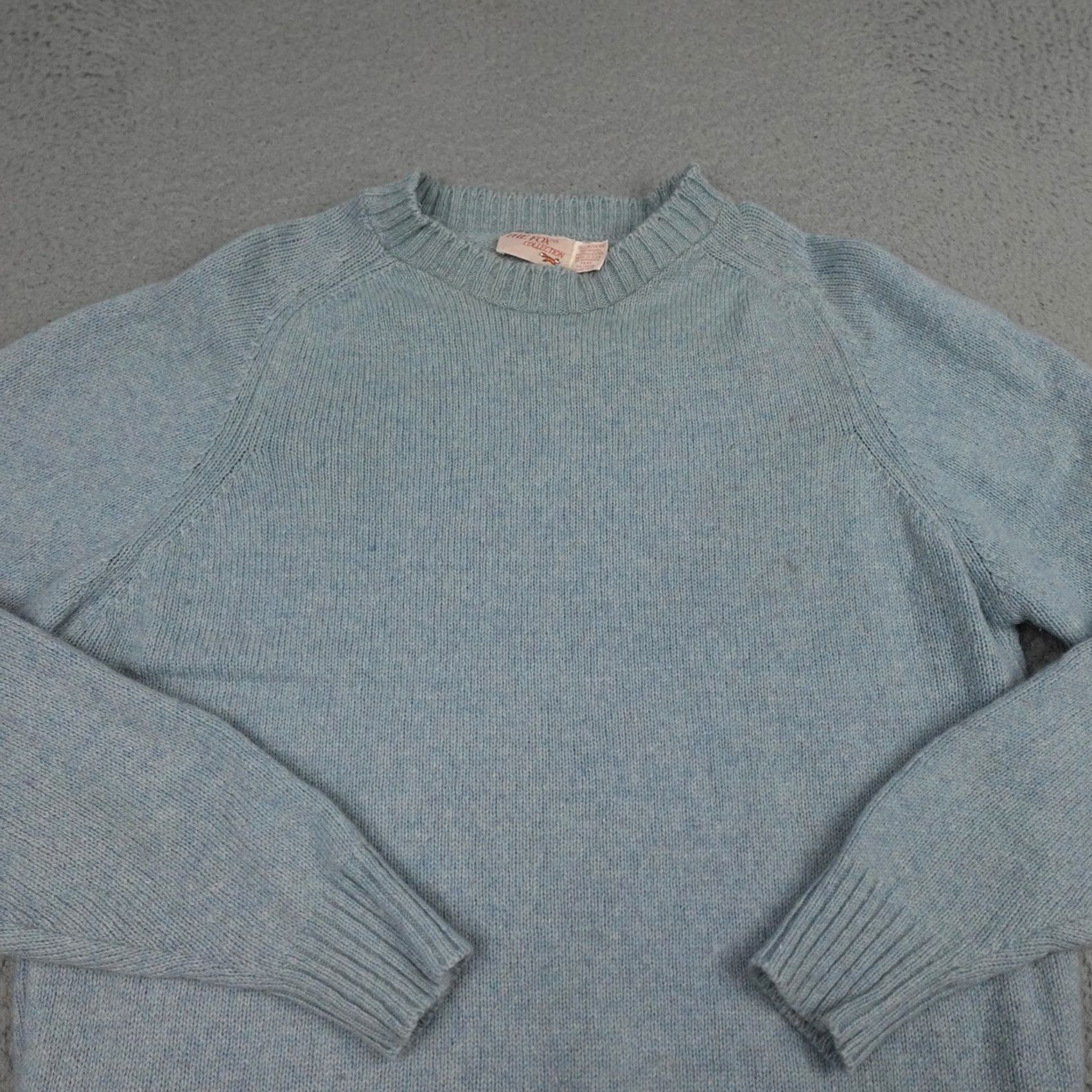 Vintage VINTAGE The Fox Collection Sweater Mens XL Tall Blue Wool Blend Crewneck 80s Size US XL / EU 56 / 4 - 4 Thumbnail