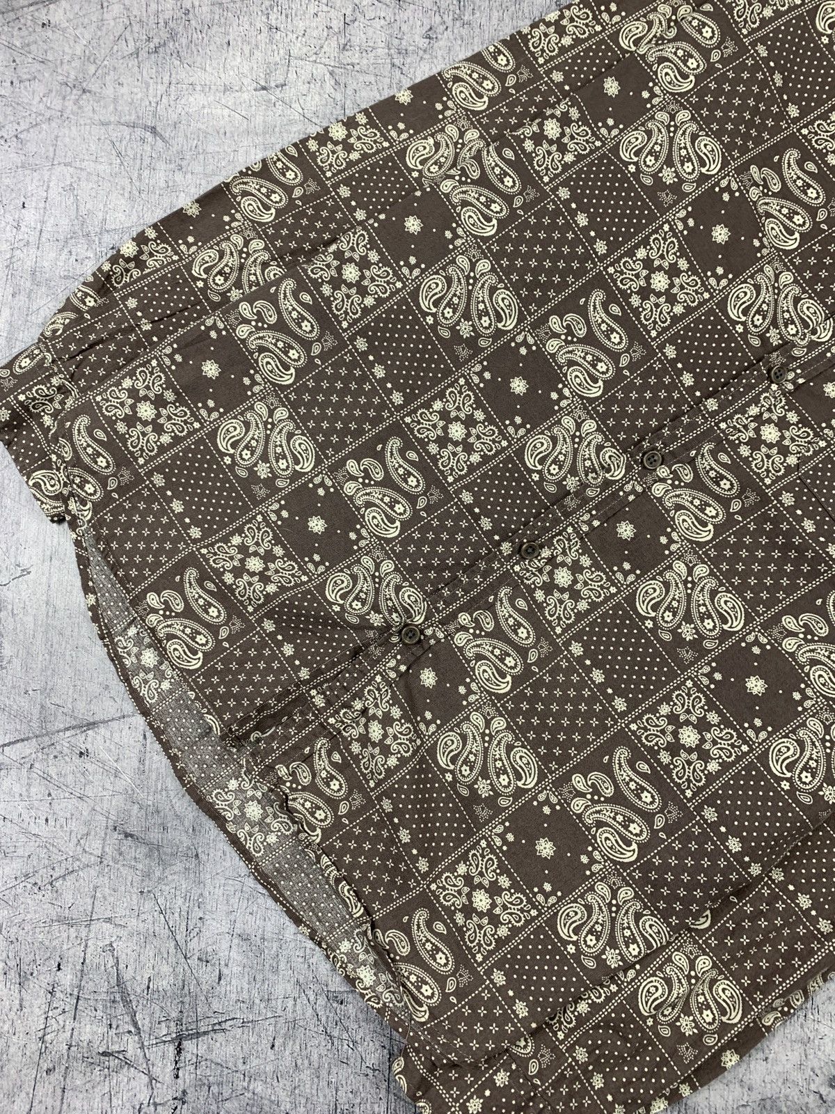 Earnest Sewn Designer Earnest Sewn Brown Shirt Paisley Pattern Size US M / EU 48-50 / 2 - 3 Thumbnail