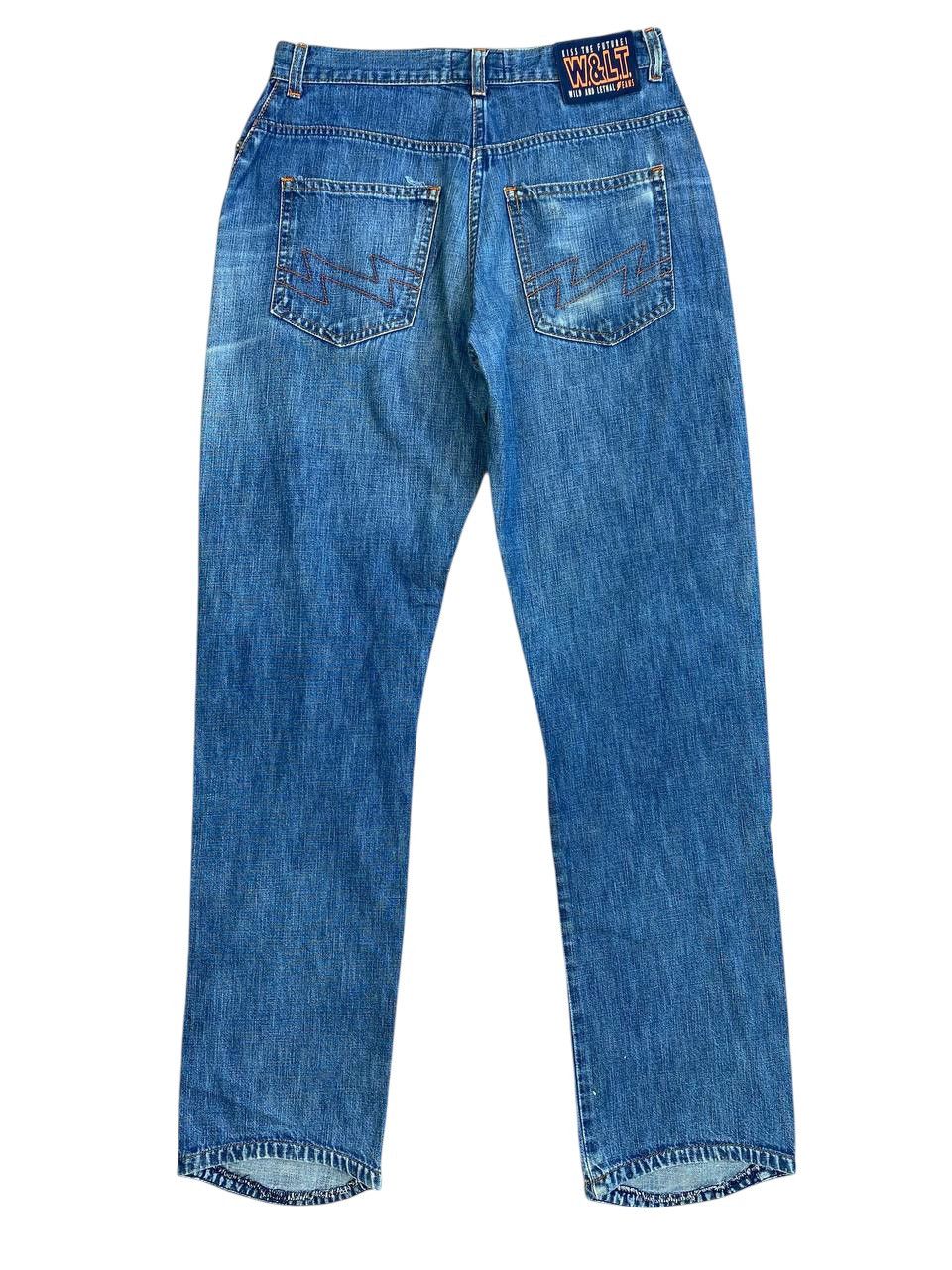 Walter Van Beirendonck W&LT Anatomical Curved Seam Slim Fit Washed Denim Size US 27 - 6 Thumbnail