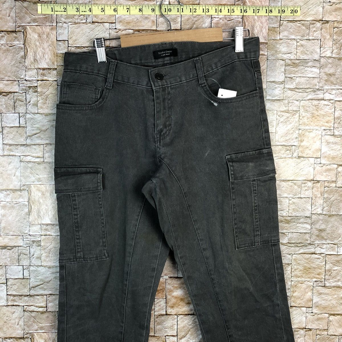 Japanese Brand Studio Deep Brown Cargo Multipocket Pants #A628 Size US 29 - 5 Thumbnail