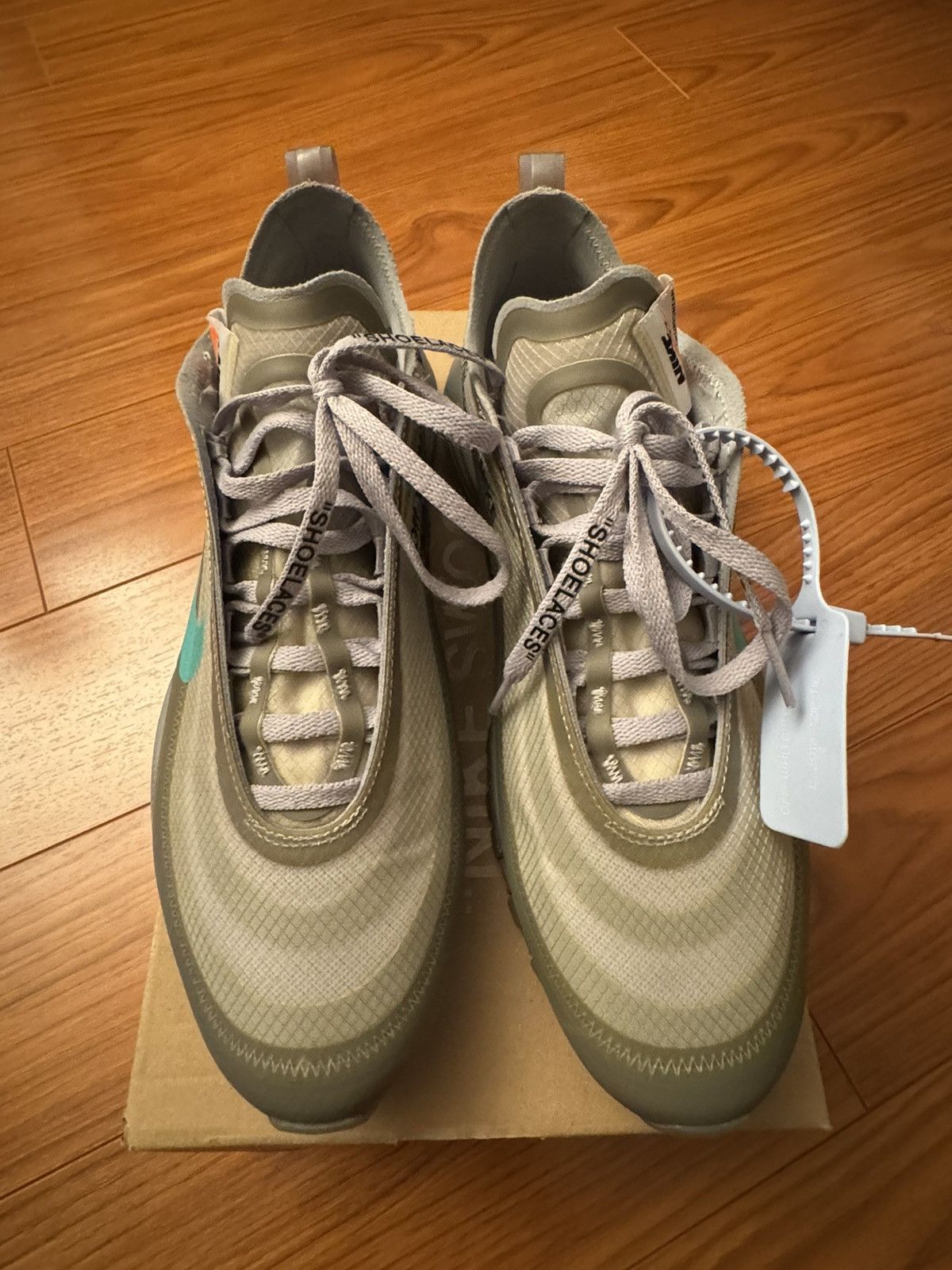 Nike × Off-White Nike Off-White Air Max 97 ‘Menta’ Size US 8 / EU 41 - 4 Thumbnail