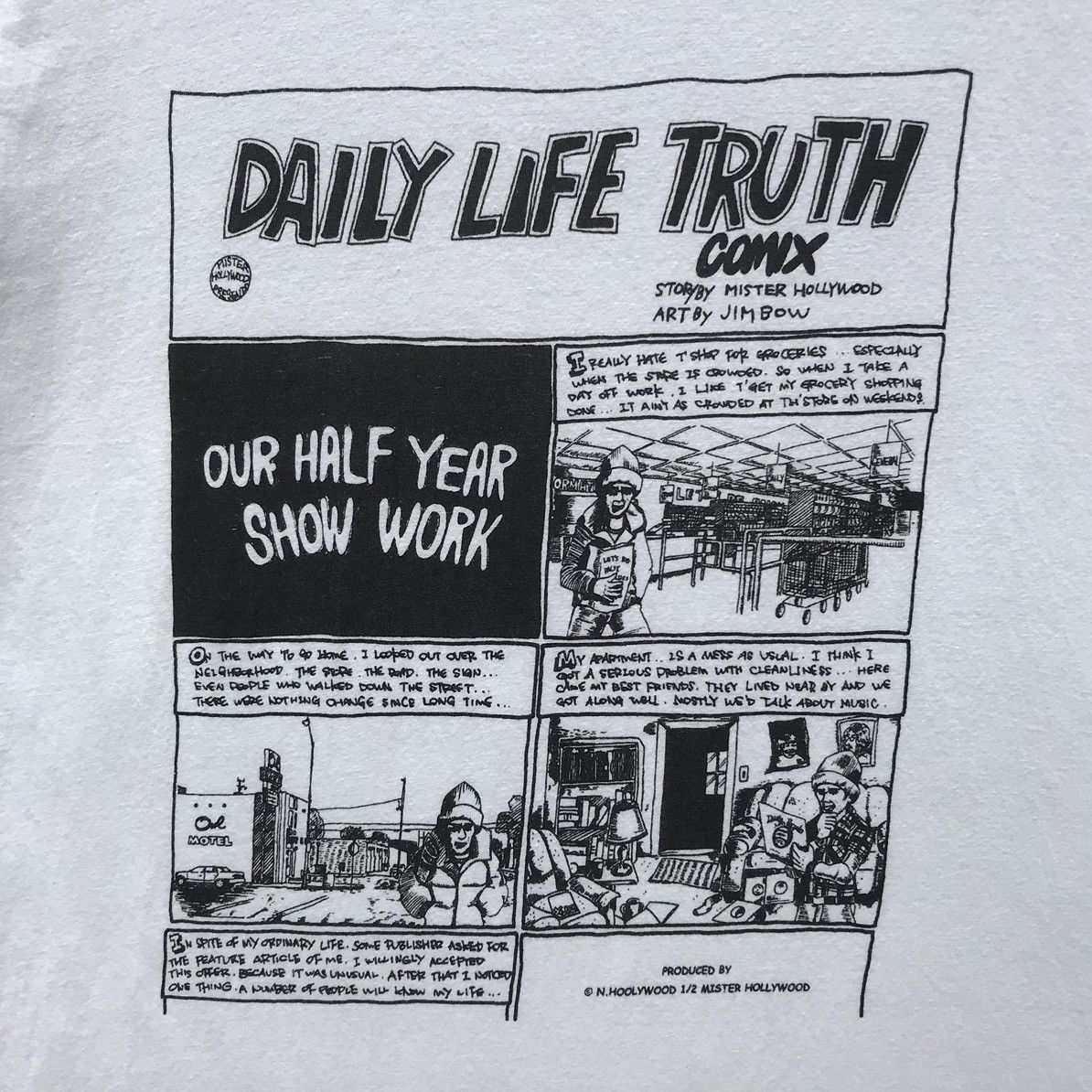 Japanese Brand × N.Hoolywood N.Hoolywood X Jim Bow Comic Art Tee Mister Hoolywood Size US S / EU 44-46 / 1 - 7 Thumbnail