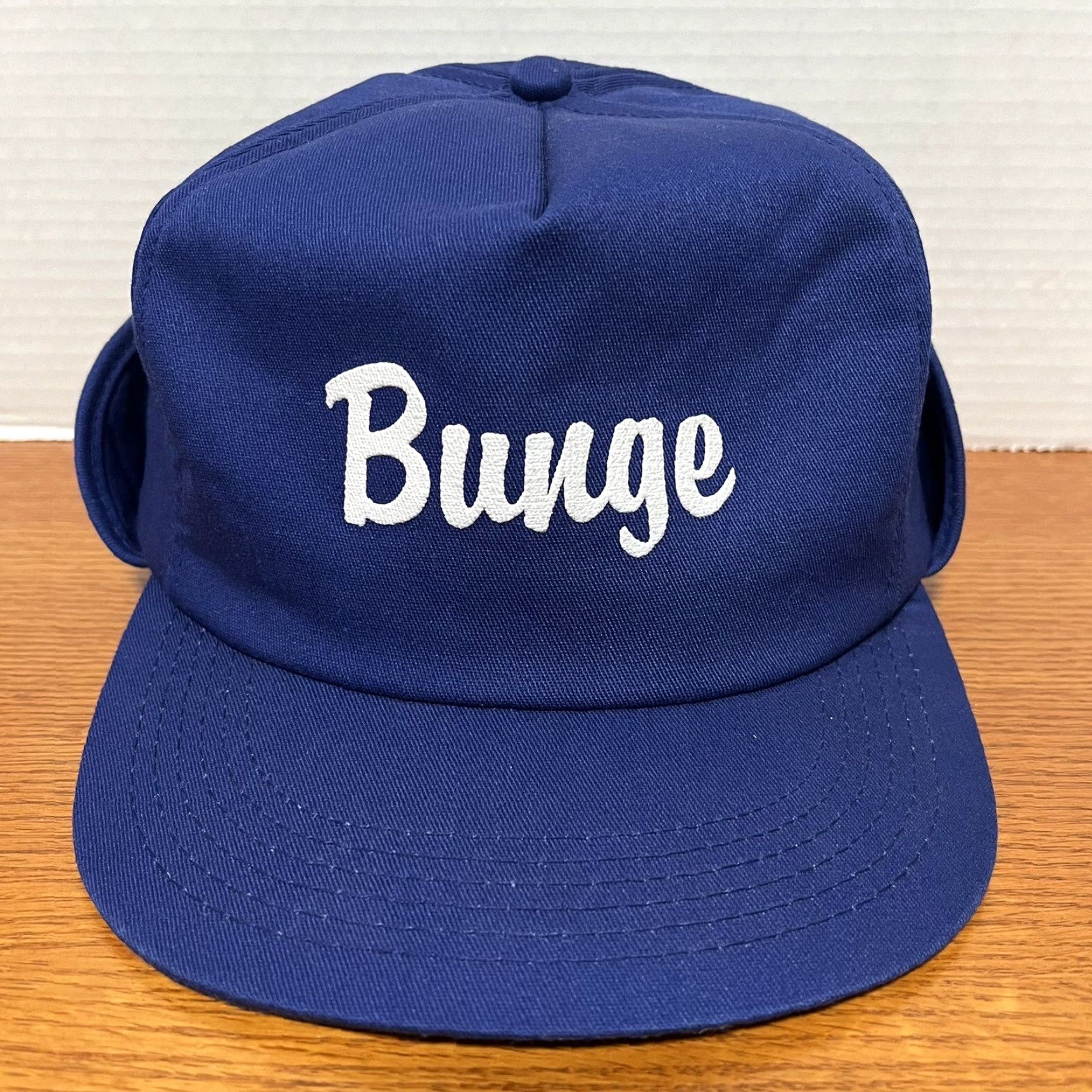 Vintage VINTAGE K-Products Bunge Hat Cap Winter Trapper Ear Neck Flap Blue Mens Adult 6 7/8 - 7 5/8 Trucker Hat 90s Punk Retro Rock Adjustable Neck Flap Men Size ONE SIZE - 2 Thumbnail