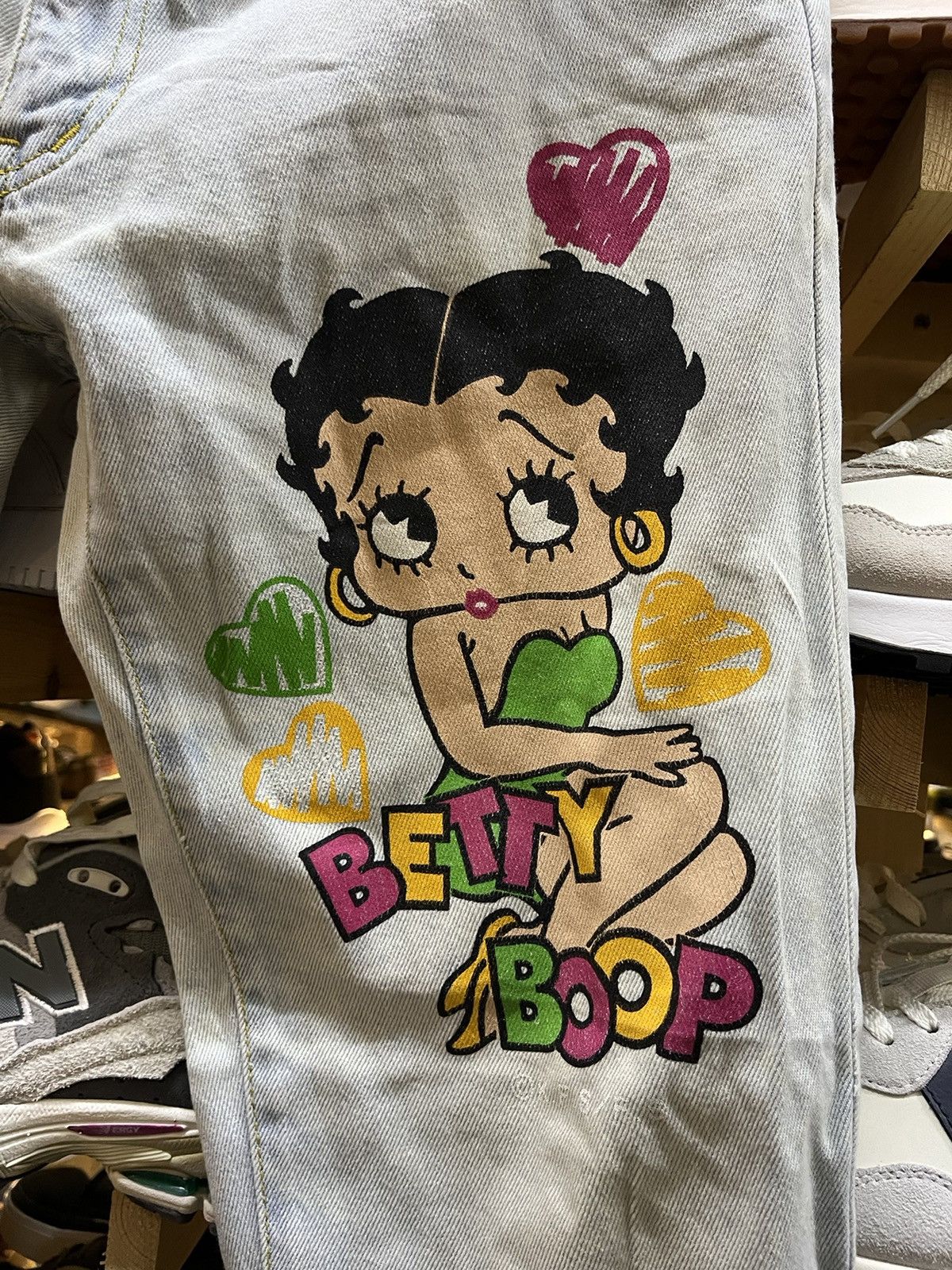 Cartoon Network × Vintage Betty Boop Jeans Embroidered Size US 32 / EU 48 - 6 Thumbnail