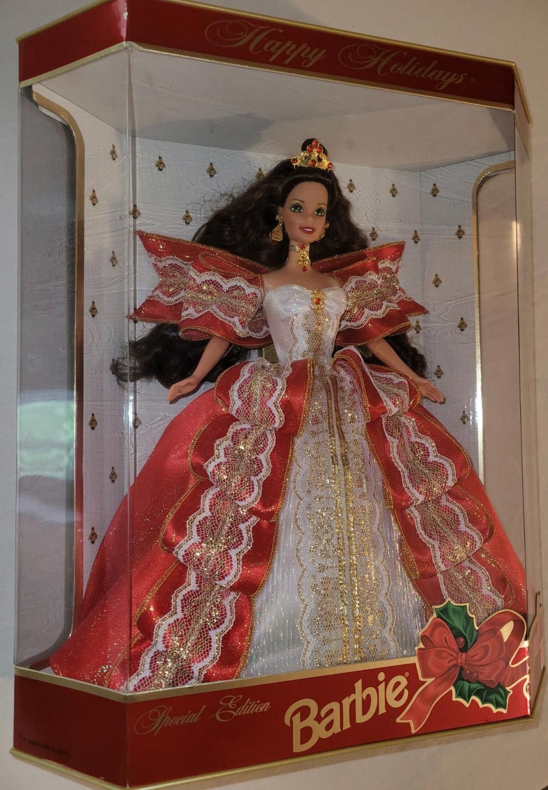 Designer SUPER RARE Grn.Eyes Happy Holidays Special Edition 97 Barbie Size ONE SIZE - 3 Thumbnail