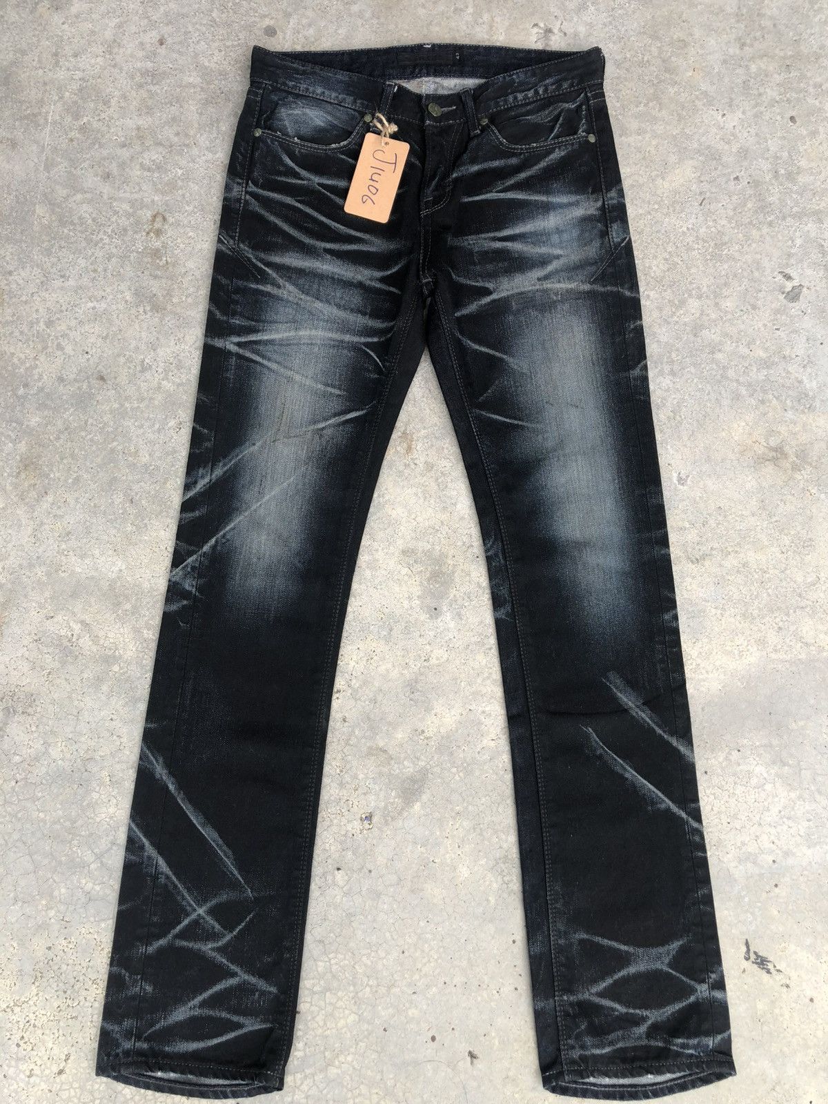 GOSTAR DE FUGA Japanese Fuga Distressed Jeans Slim Size US 30 / EU 46 - 1 Thumbnail
