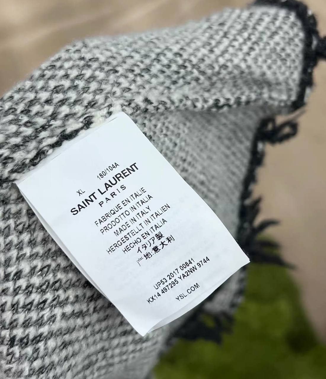 Saint Laurent Paris Saint Laurent linen and wool hooded cardigan Size US XL / EU 56 / 4 - 4 Thumbnail