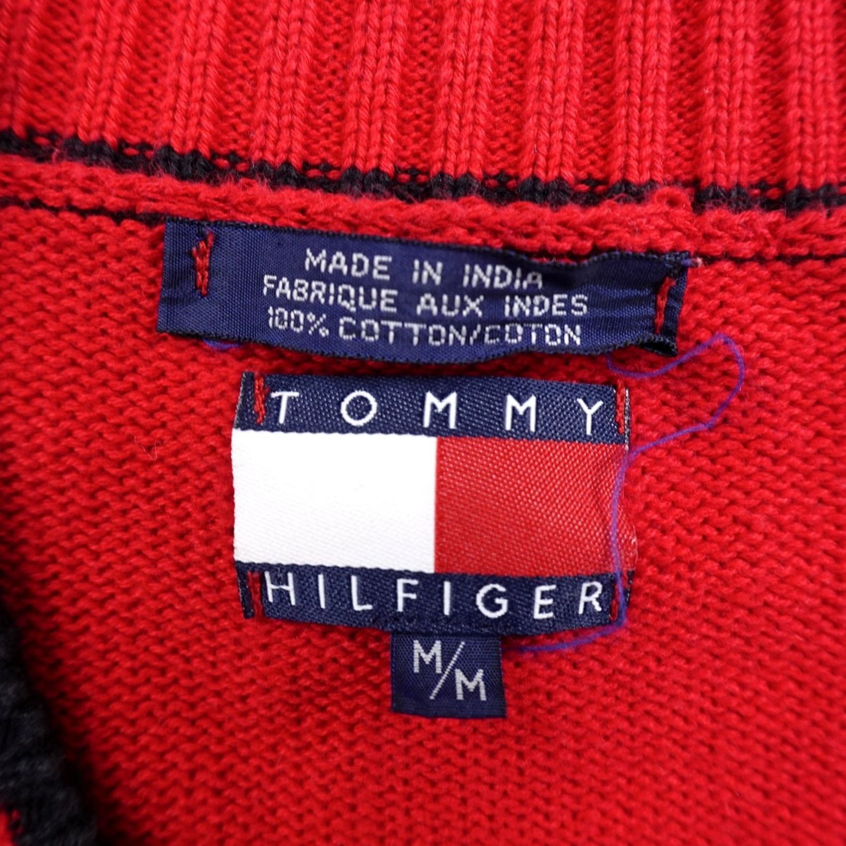 Tommy Hilfiger Tommy Hilfiger Cardigan Womens M Red Flag Knit Button Sweater 90s Y2K Vintage Cardigan Womens M Red Flag Knit Button Sweater 90s Y2K Size M / US 6-8 / IT 42-44 - 5 Thumbnail