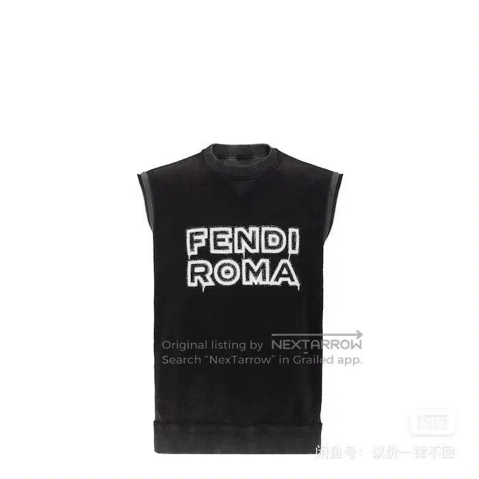 Fendi Fendi Co-branded Marc Jacobs Distressed Sweatshirt Size US S / EU 44-46 / 1 - 3 Thumbnail