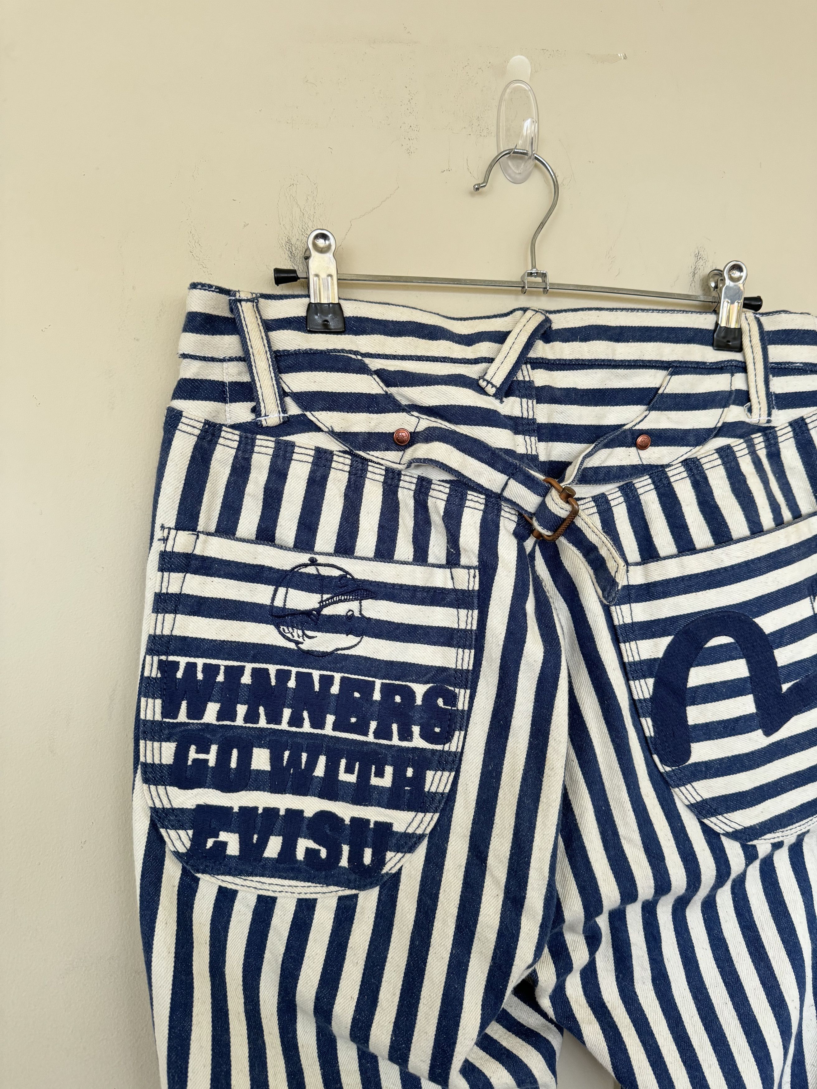 Evisu Evisu Pinstripe Denim Size US 34 / EU 50 - 10 Thumbnail