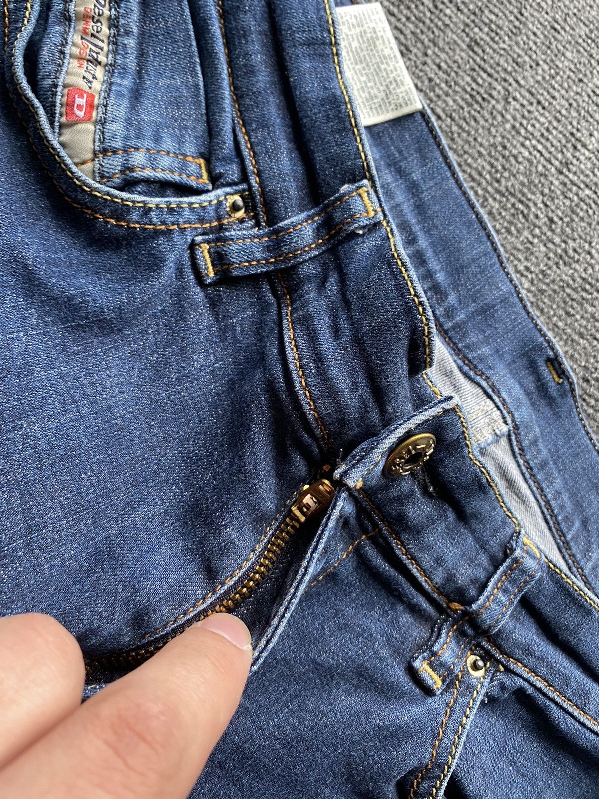 Diesel 🔥Opium Punk Diesel Bootcut Bootzee-st Blue jeans 29 sexy y2k Size 29" - 14 Thumbnail