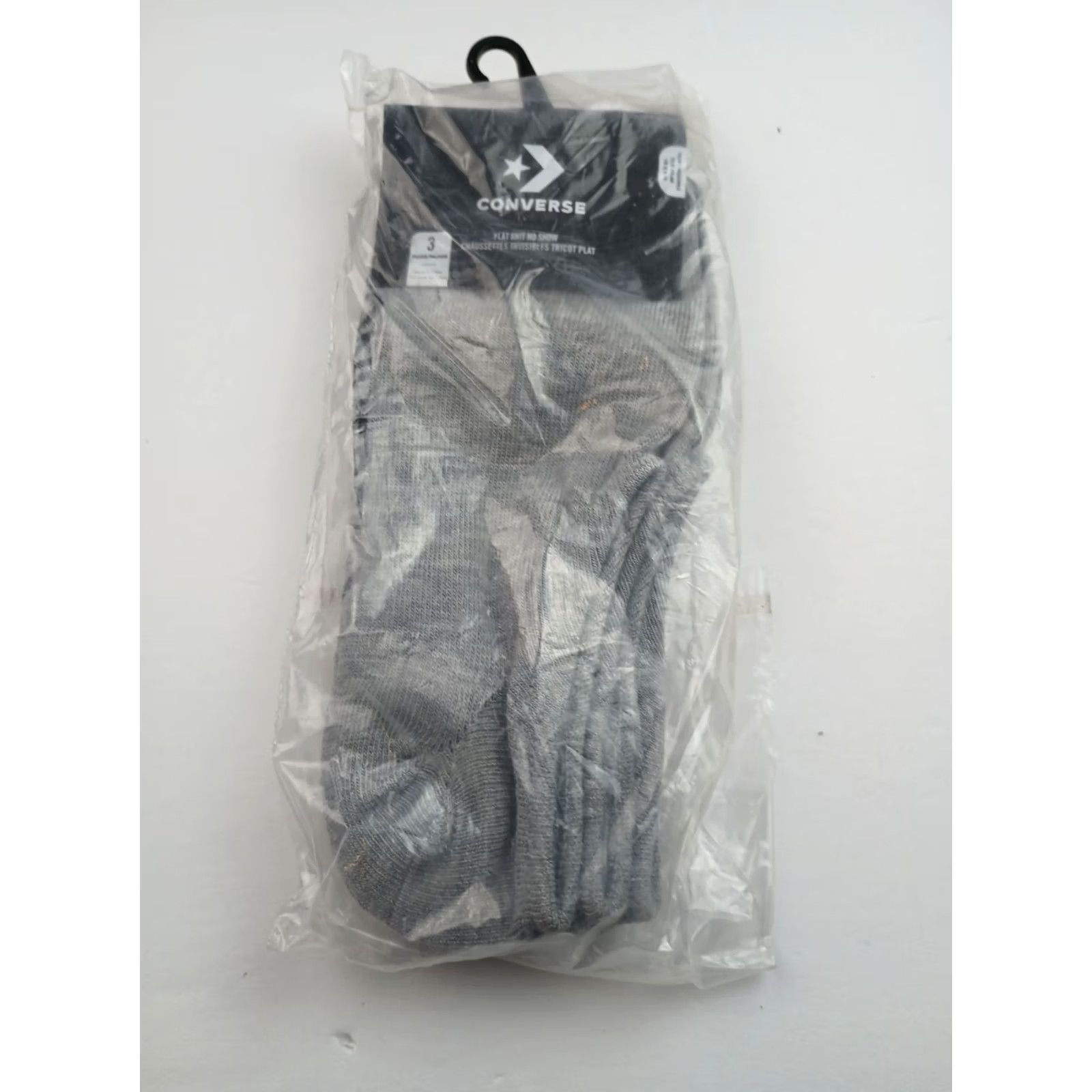 Converse Converse Socks No-Show 3 Pairs Size 10-12.5 Gray Cushioned Sneaker Socks Unisex Adults Size ONE SIZE - 2 Thumbnail
