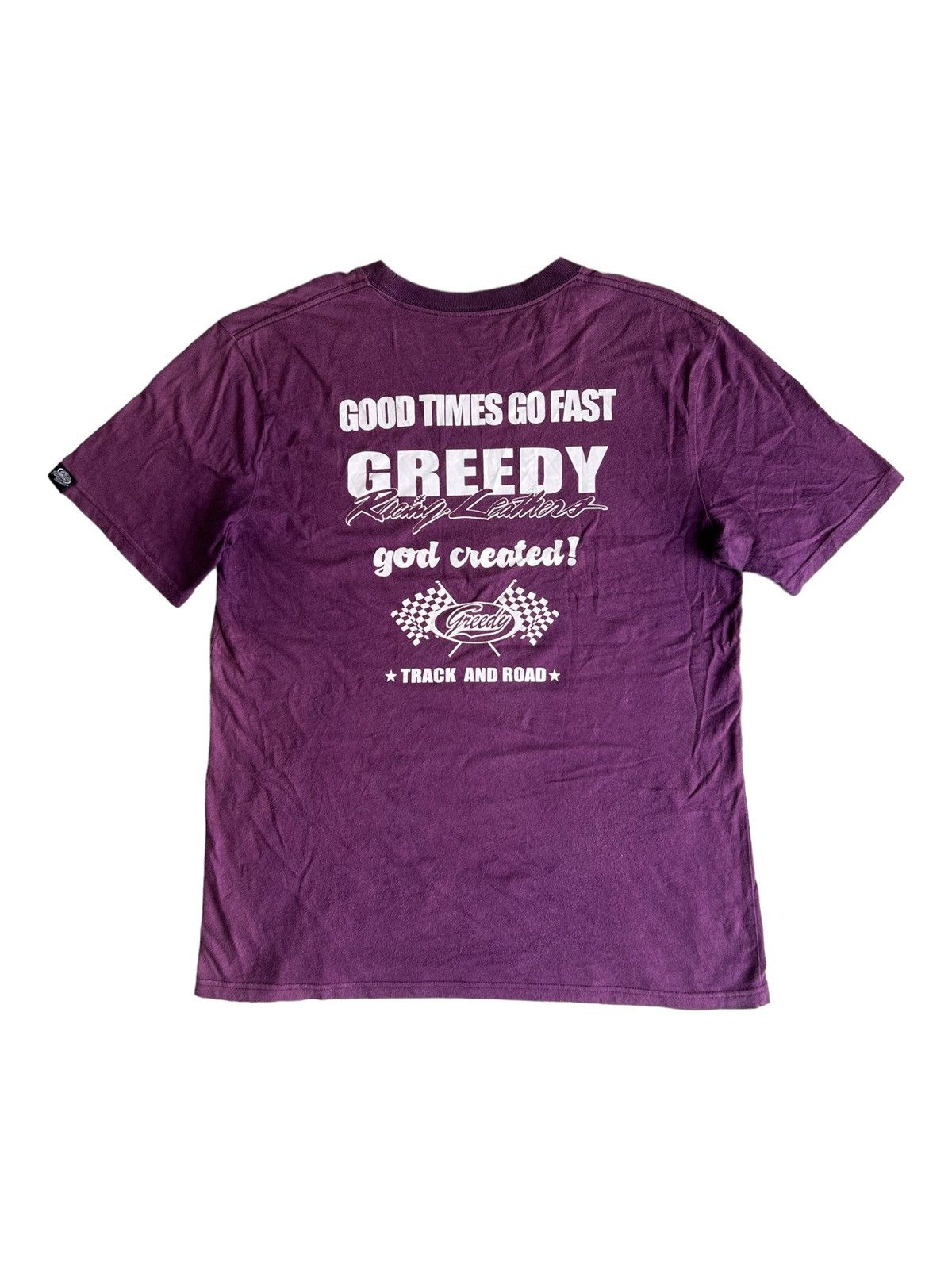 Greedy Genius Vintage Greedy Racing Motorcycle Leather Motorsports Shirt Size US M / EU 48-50 / 2 - 3 Thumbnail