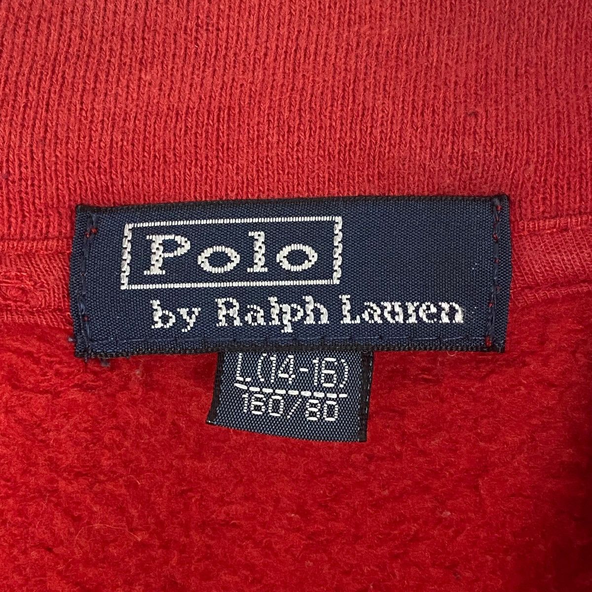 Vintage Vintage Polo Ralph Lauren Full Zipper Red Small Sweatshirt Size US L / EU 52-54 / 3 - 8 Thumbnail