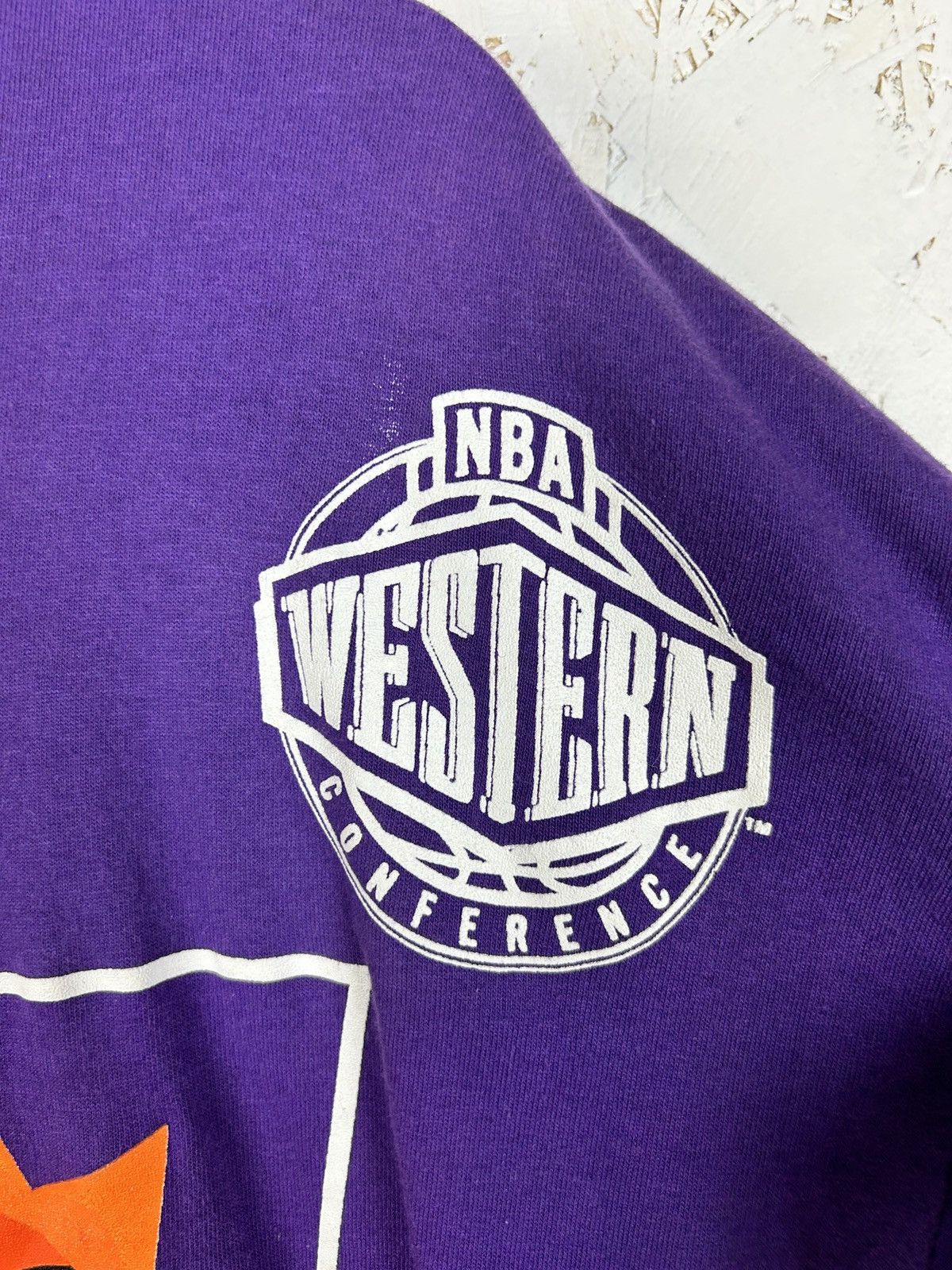 NBA 90s Salem Sportswear Phoenix Suns NBA AOP T-Shirt Purple XL Size US XL / EU 56 / 4 - 8 Thumbnail