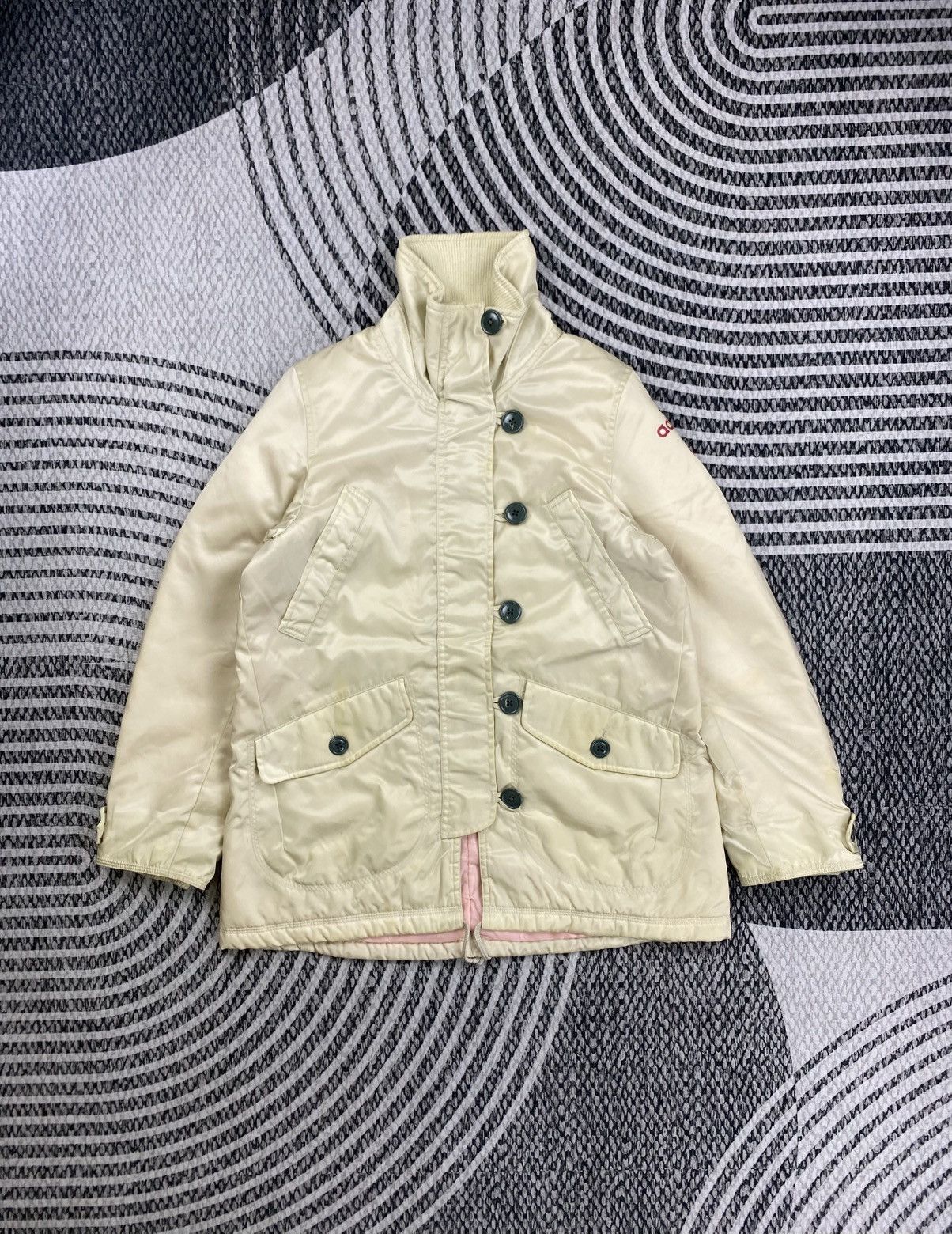 Adidas Vintage Adidas 3 Striped Big Spellout Rare Design Jacket Size US M / EU 48-50 / 2 - 3 Thumbnail