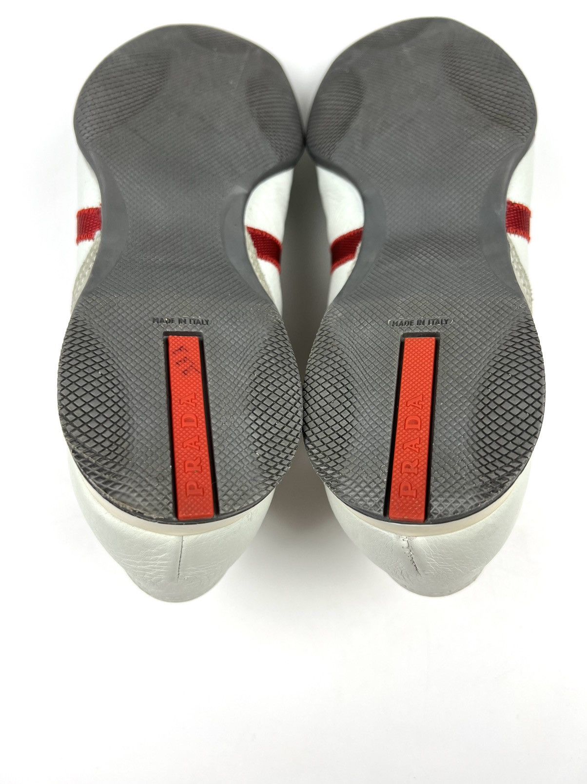Prada PRADA Sneakers Leather/Suede Shoes Red Tab Logo Vintage Mens Size US 7.5 / EU 40-41 - 12 Thumbnail