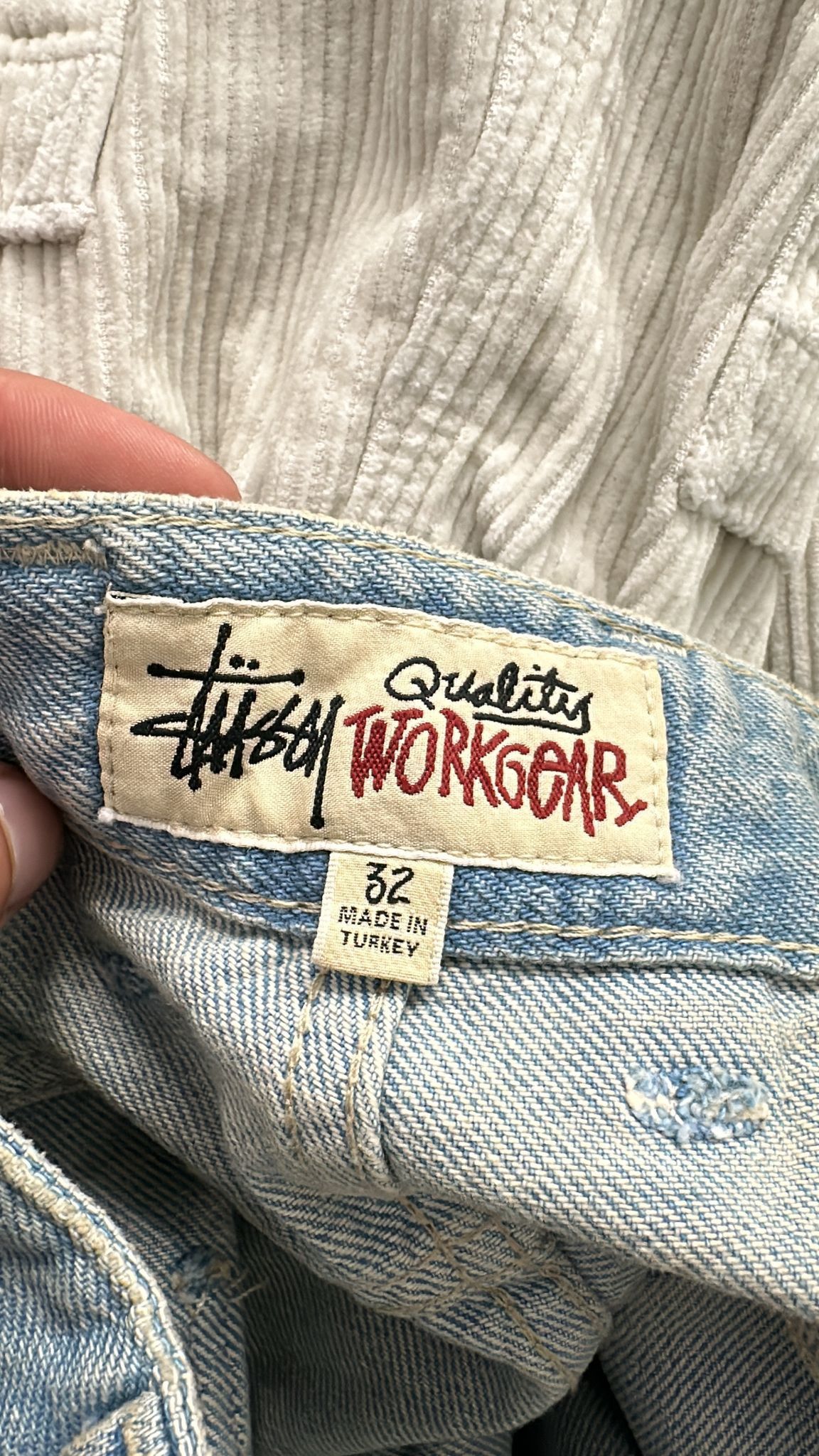 Stussy × Vintage Stussy Double Knee Work Pant Light Blue Size 32 Size US 32 / EU 48 - 6 Thumbnail