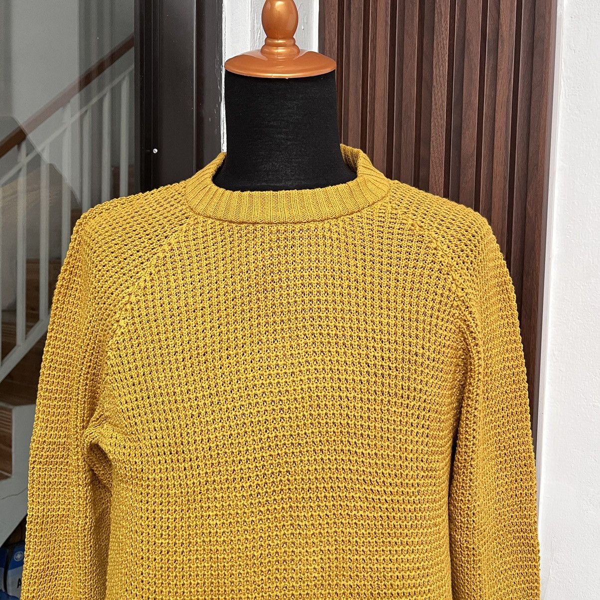 AMI Sweatshirt Men Ami Alexandre Mattiussi Mustard Yellow Size US L / EU 52-54 / 3 - 4 Thumbnail