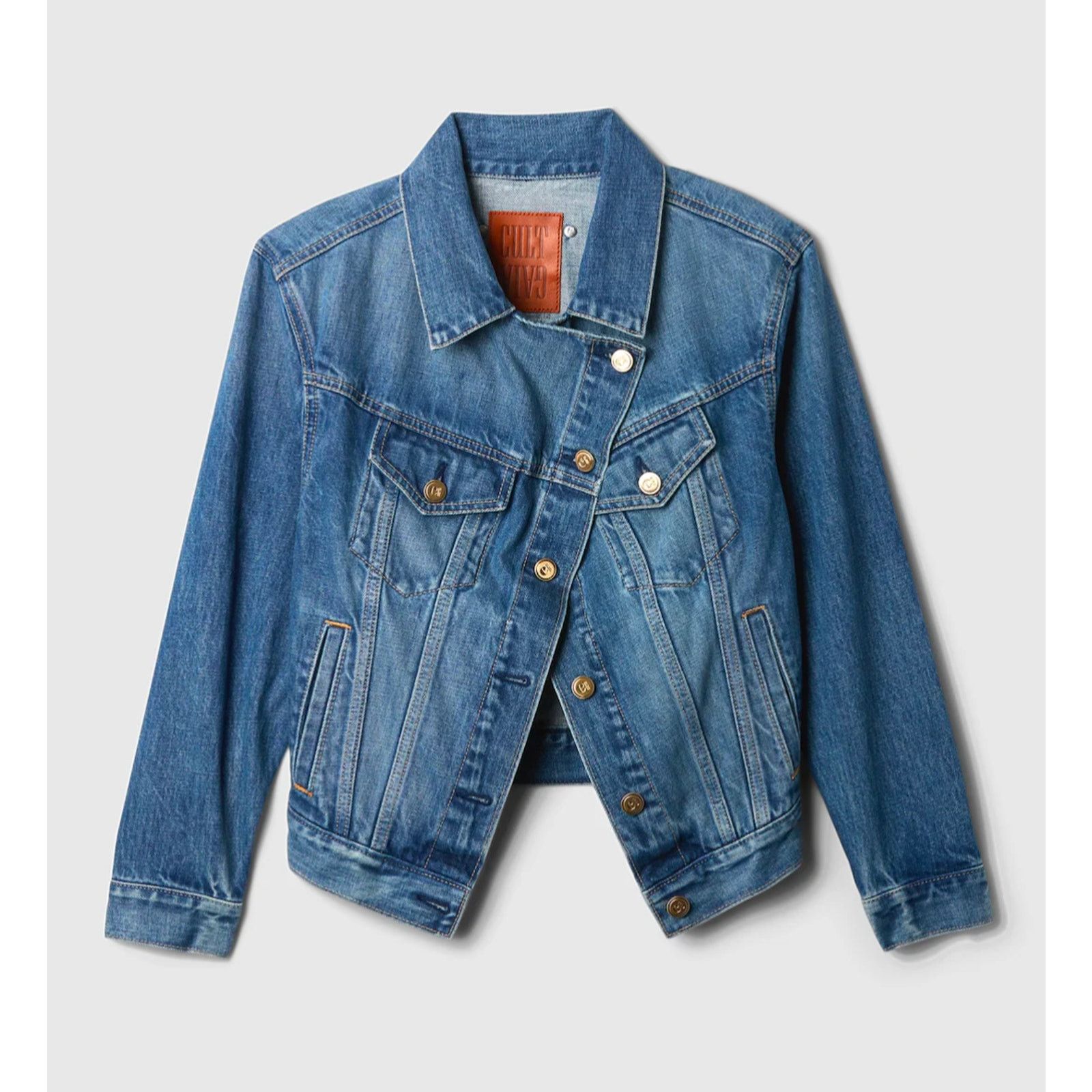 Cult Gaia Gap × Cult Gaia - Asymmetrical Denim Jacket / S / NWT Size S / US 4 / IT 40 - 3 Thumbnail