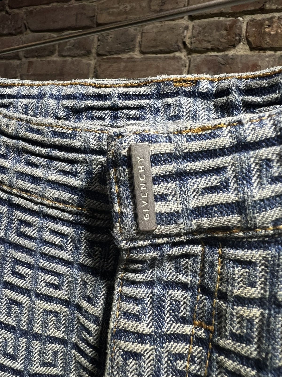 Givenchy Givenchy 4G Jacquard Denim Jeans Size US 33 - 3 Thumbnail