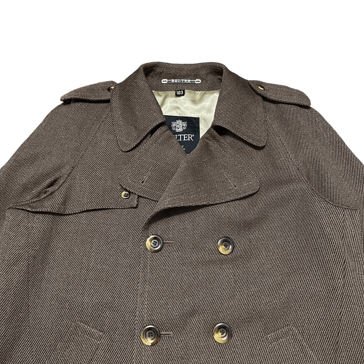 Japanese Brand Vintage Belter Made in Japan Wool Long Coat Double Breast Size US L / EU 52-54 / 3 - 2 Thumbnail