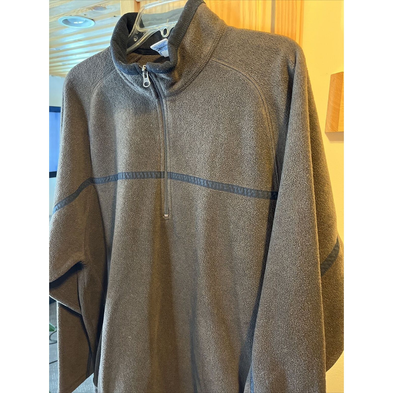 Old Navy Old Navy Men’s XXL Brown LS 1/4 Zip Polyester Fleece Jacket Size US XXL / EU 58 / 5 - 16 Thumbnail