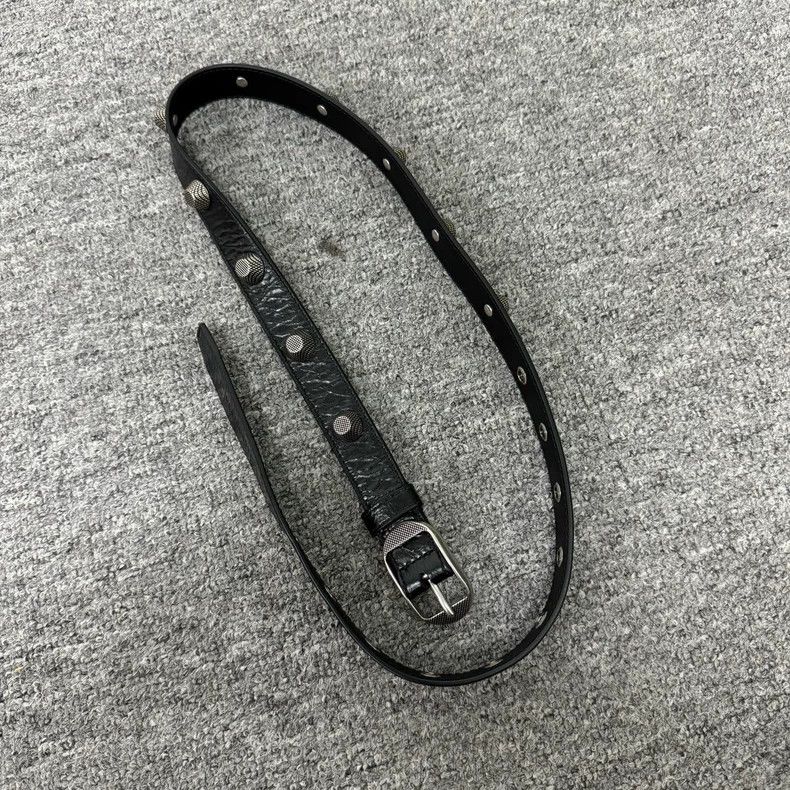 Balenciaga Le Cagole Studded Leather Belt