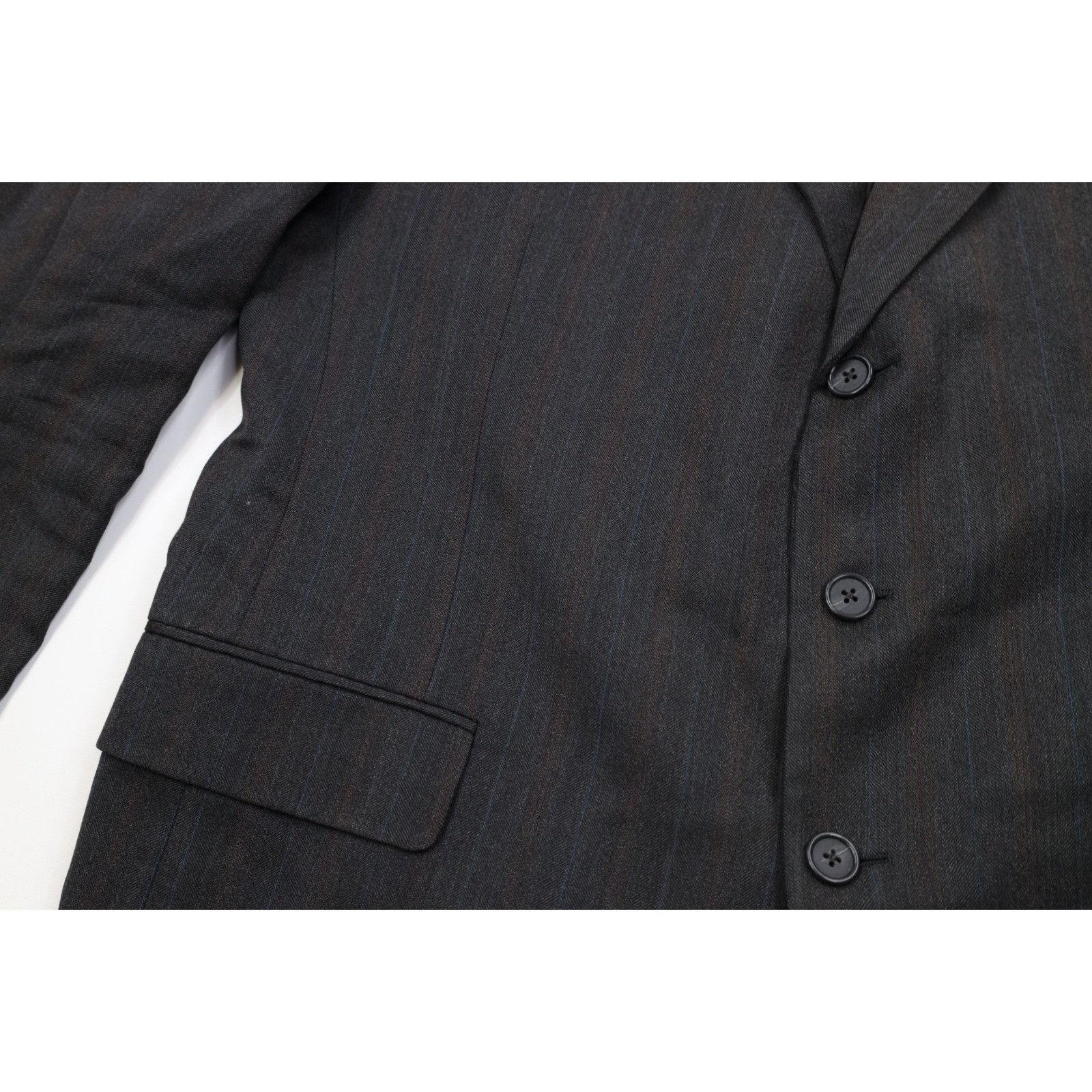 Vintage Vintage 90s Streetwear Distressed 2 Piece Suit Wedding Size 46R - 6 Thumbnail