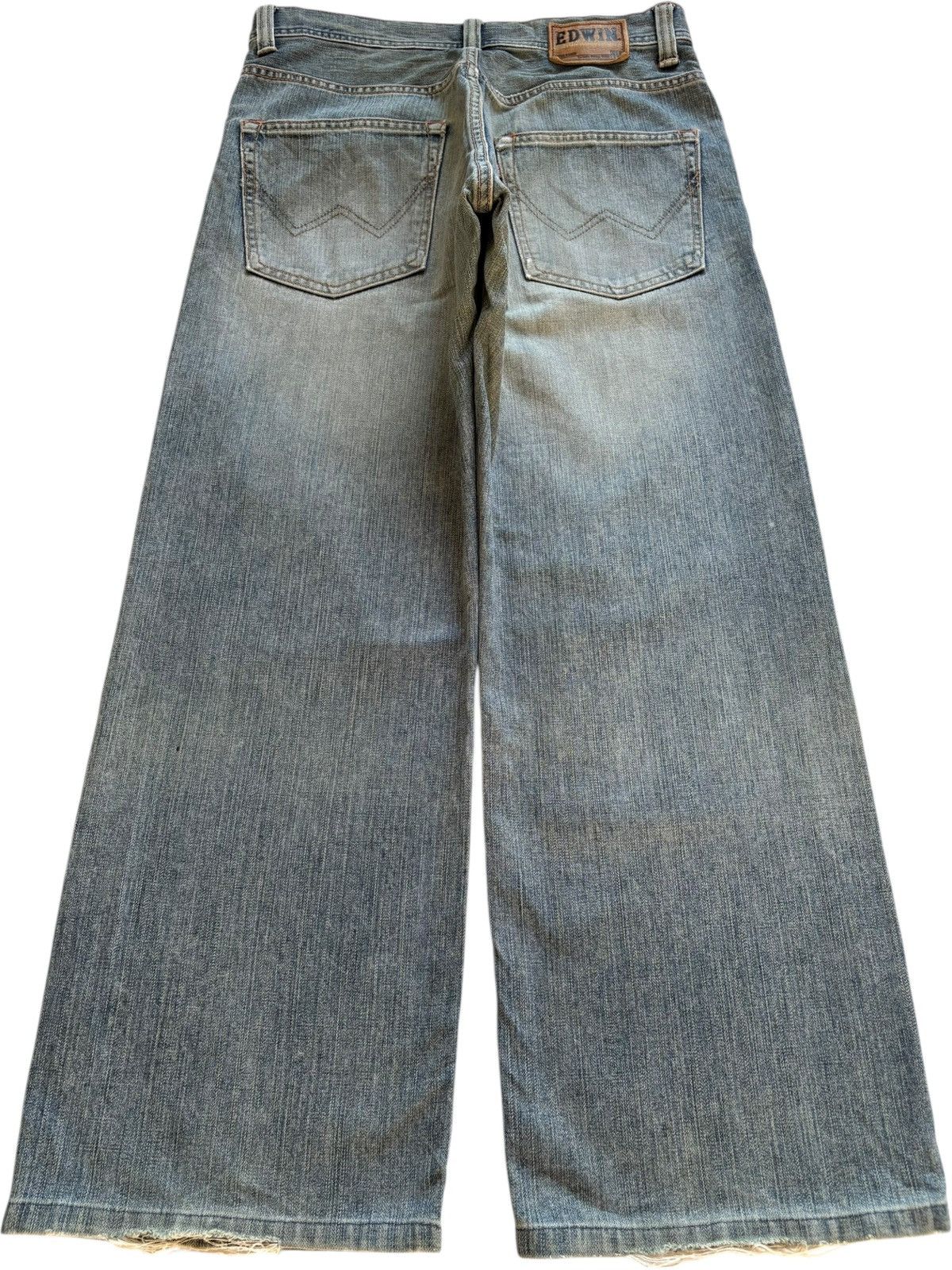 Edwin Exclusive Vintage Edwin Mud Wash Distressed Loose Baggy Jean Size US 30 / EU 46 - 2 Thumbnail