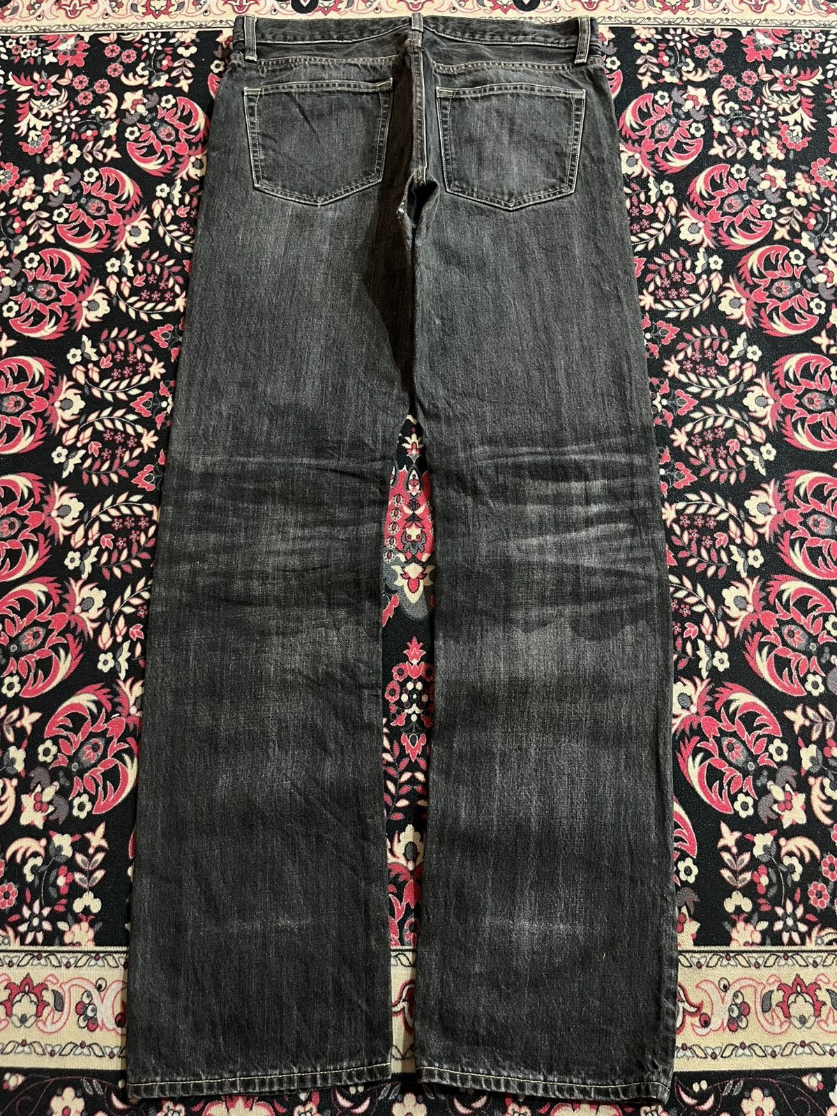 Undercover × Uniqlo Vintage Uniqlo UJ Dark Whisker Regular Fit Straight Leg Jean Size US 33 - 2 Thumbnail
